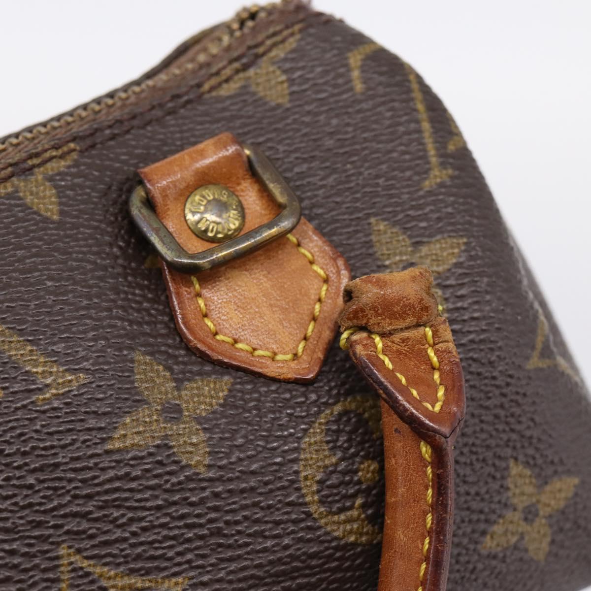 LOUIS VUITTON Monogram Mini Speedy Hand Bag M41534 LV Auth 202066