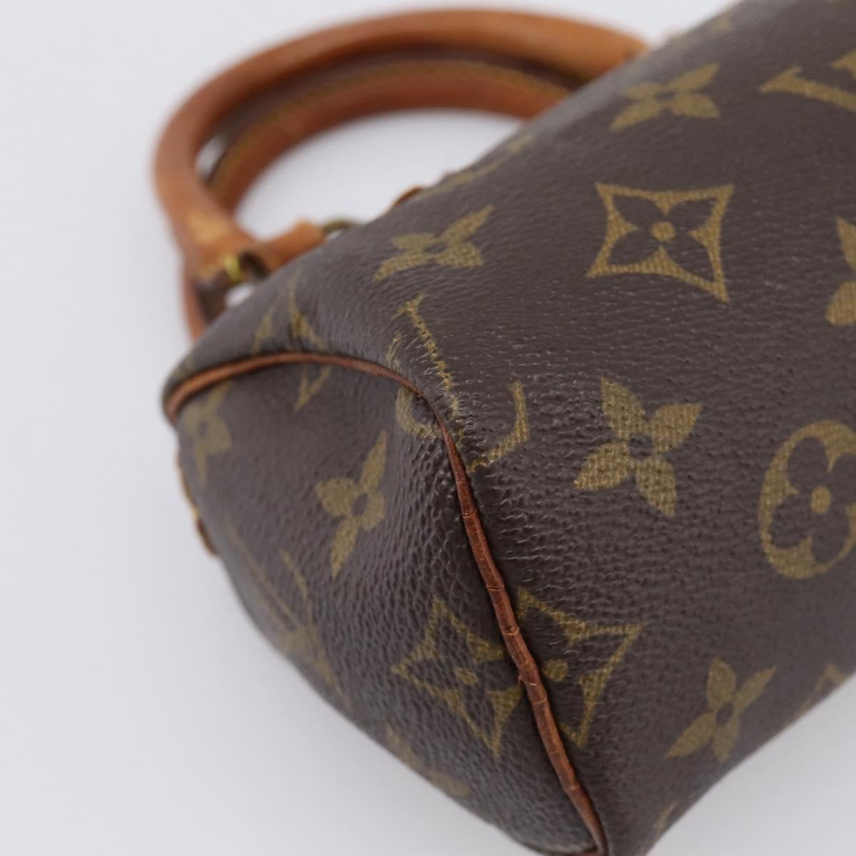 LOUIS VUITTON Monogram Mini Speedy Hand Bag M41534 LV Auth 202066