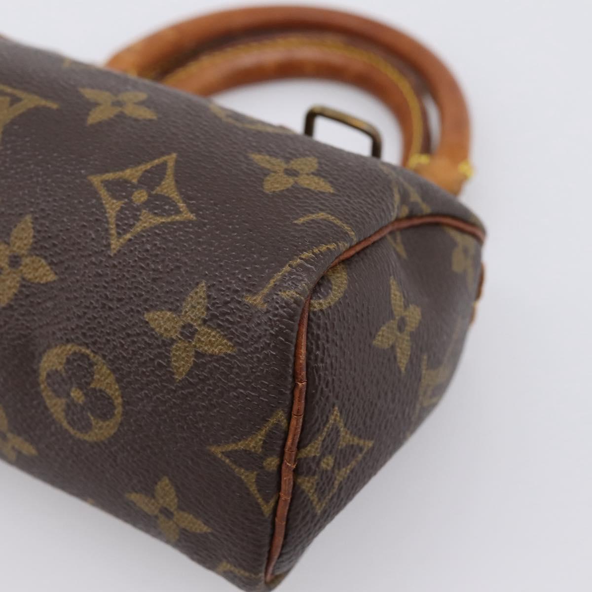 LOUIS VUITTON Monogram Mini Speedy Hand Bag M41534 LV Auth 202066
