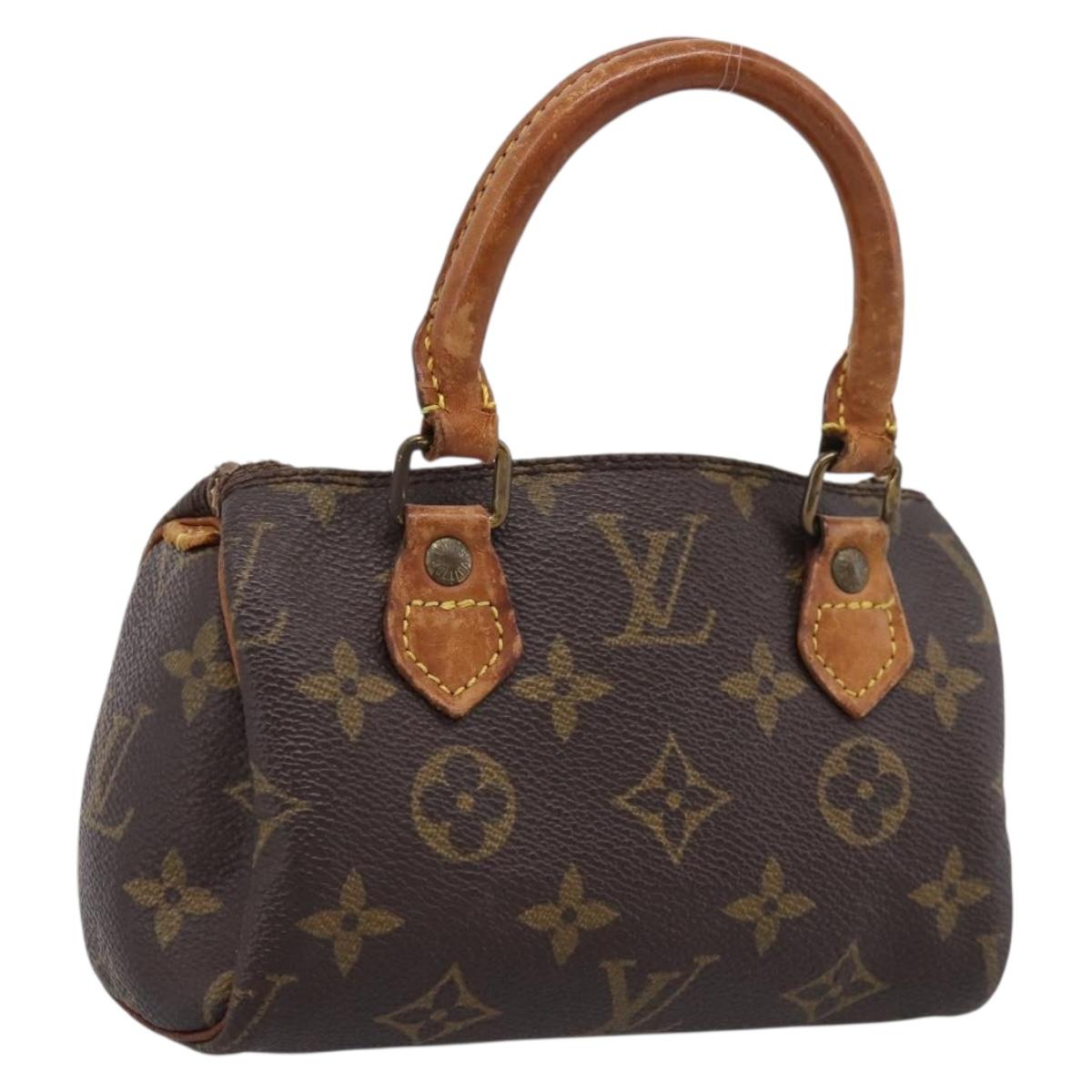 LOUIS VUITTON Monogram Mini Speedy Hand Bag M41534 LV Auth 202066