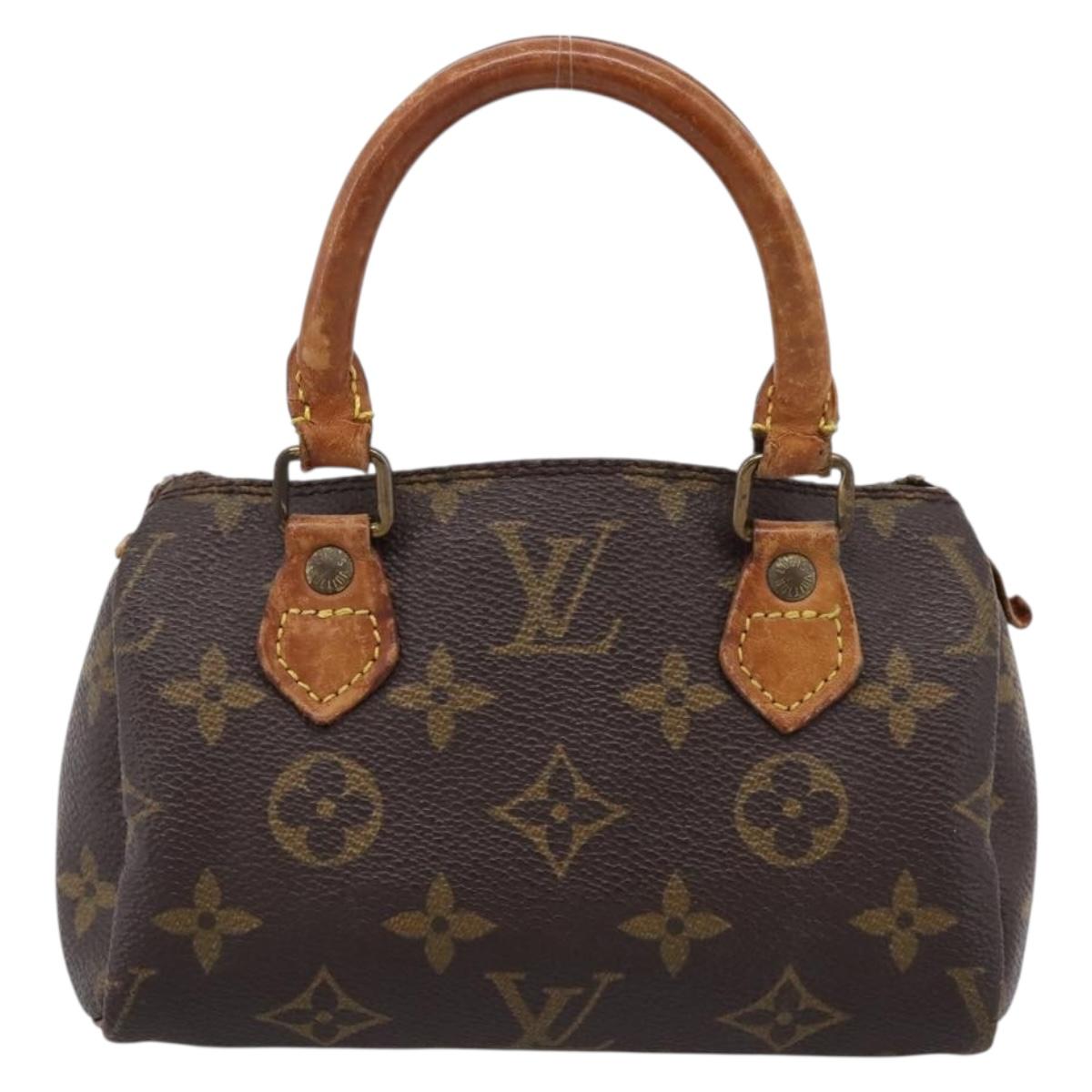 LOUIS VUITTON Monogram Mini Speedy Hand Bag M41534 LV Auth 202066