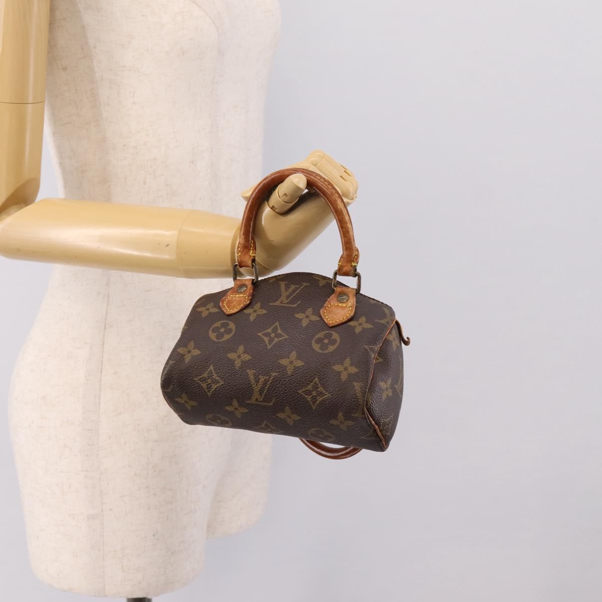 LOUIS VUITTON Monogram Mini Speedy Hand Bag M41534 LV Auth 202066