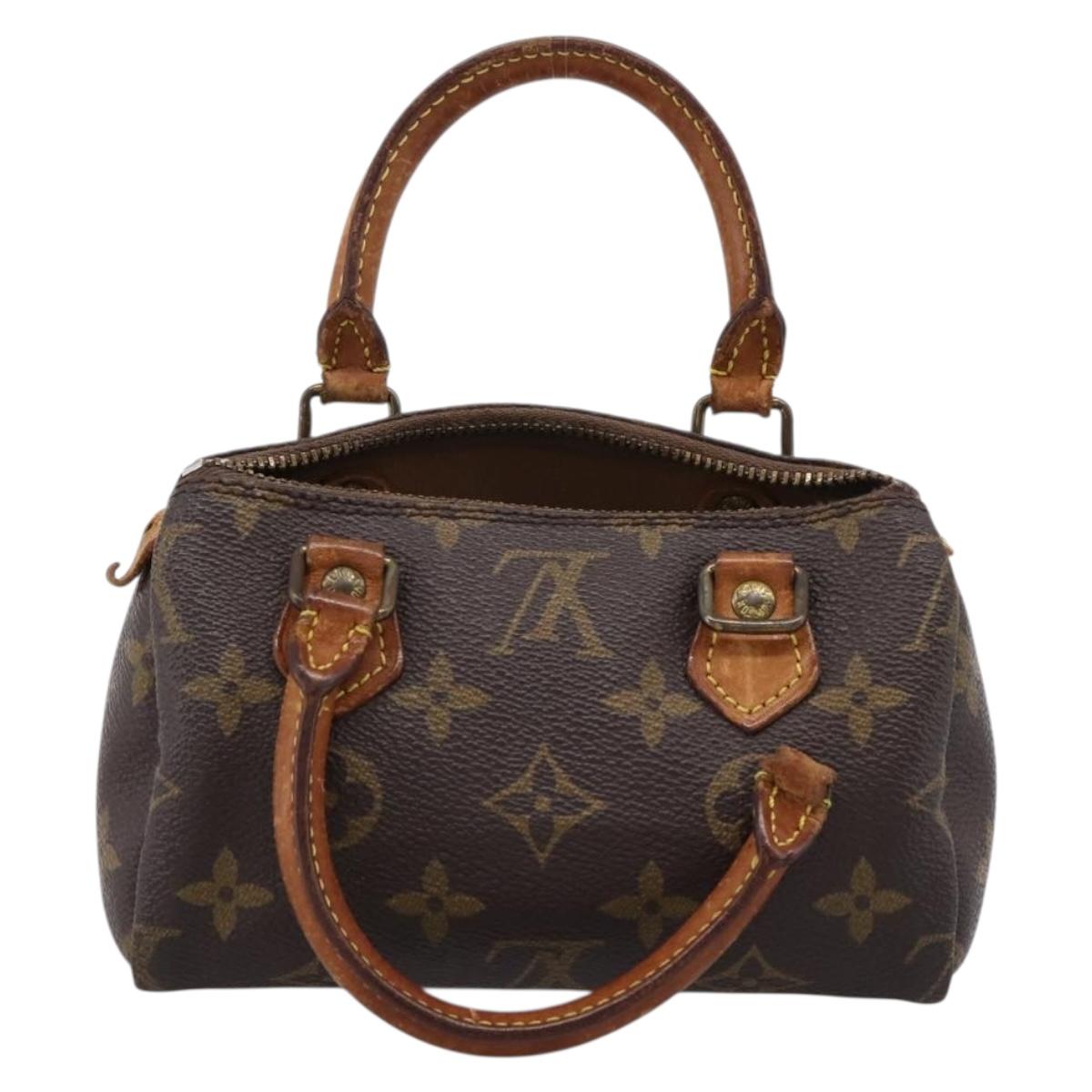 LOUIS VUITTON Monogram Mini Speedy Hand Bag M41534 LV Auth 202066