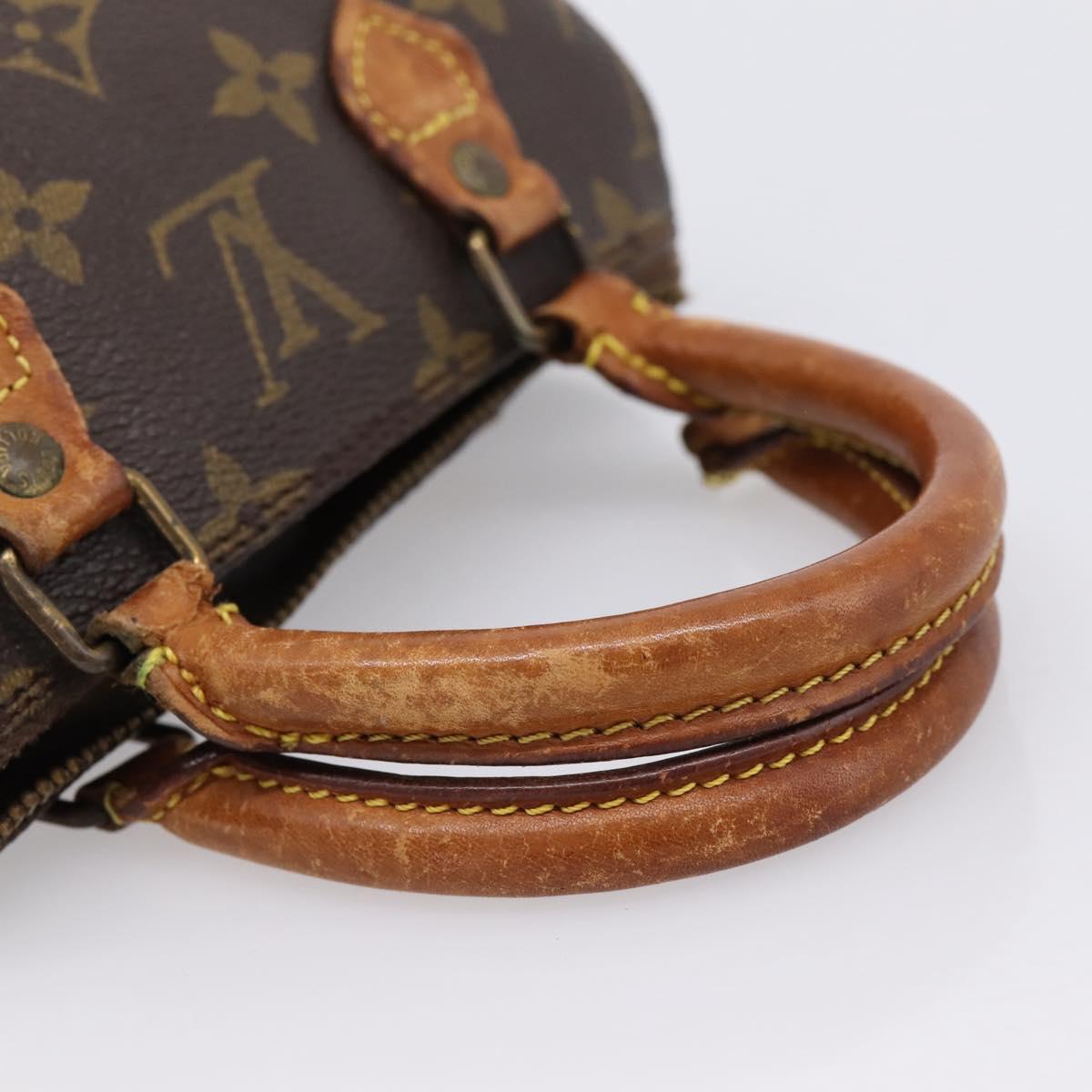 LOUIS VUITTON Monogram Mini Speedy Hand Bag M41534 LV Auth 202066