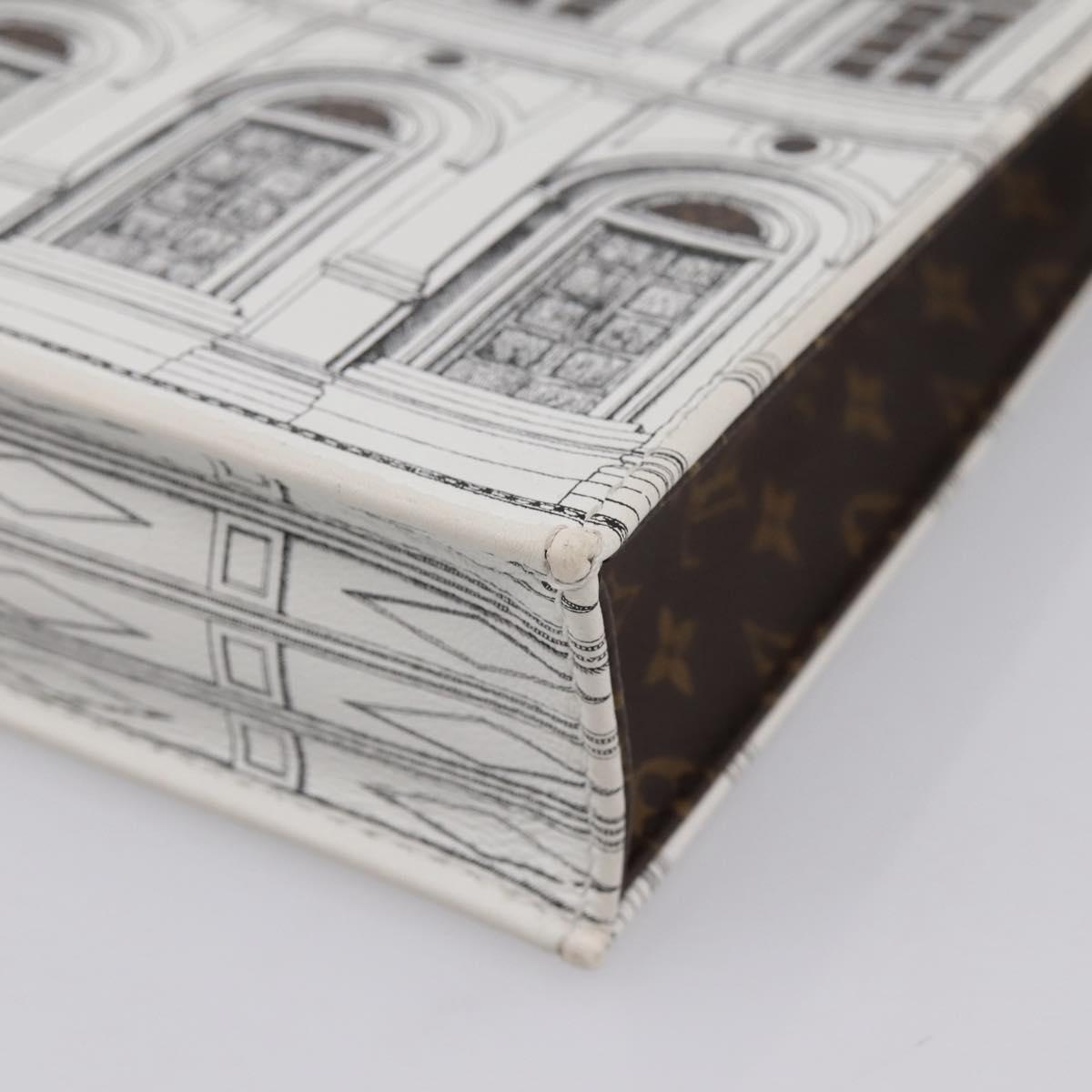 LOUIS VUITTON Monogram Fornasetti Petit Sac Plat Bag M80991 LV Auth 202068SAM