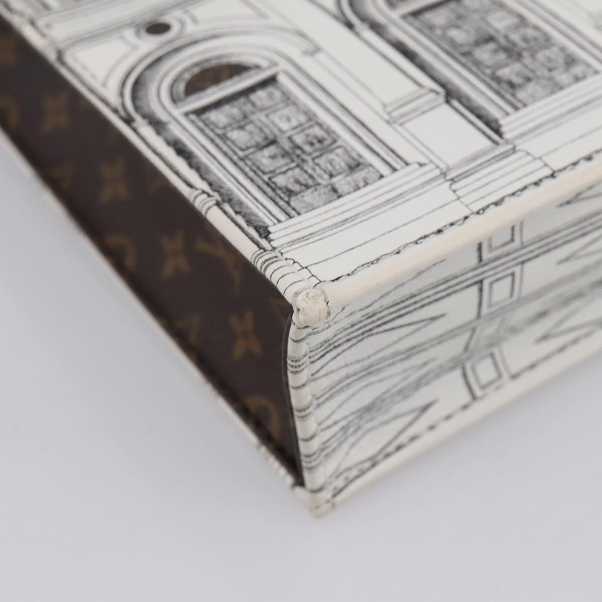 LOUIS VUITTON Monogram Fornasetti Petit Sac Plat Bag M80991 LV Auth 202068SAM