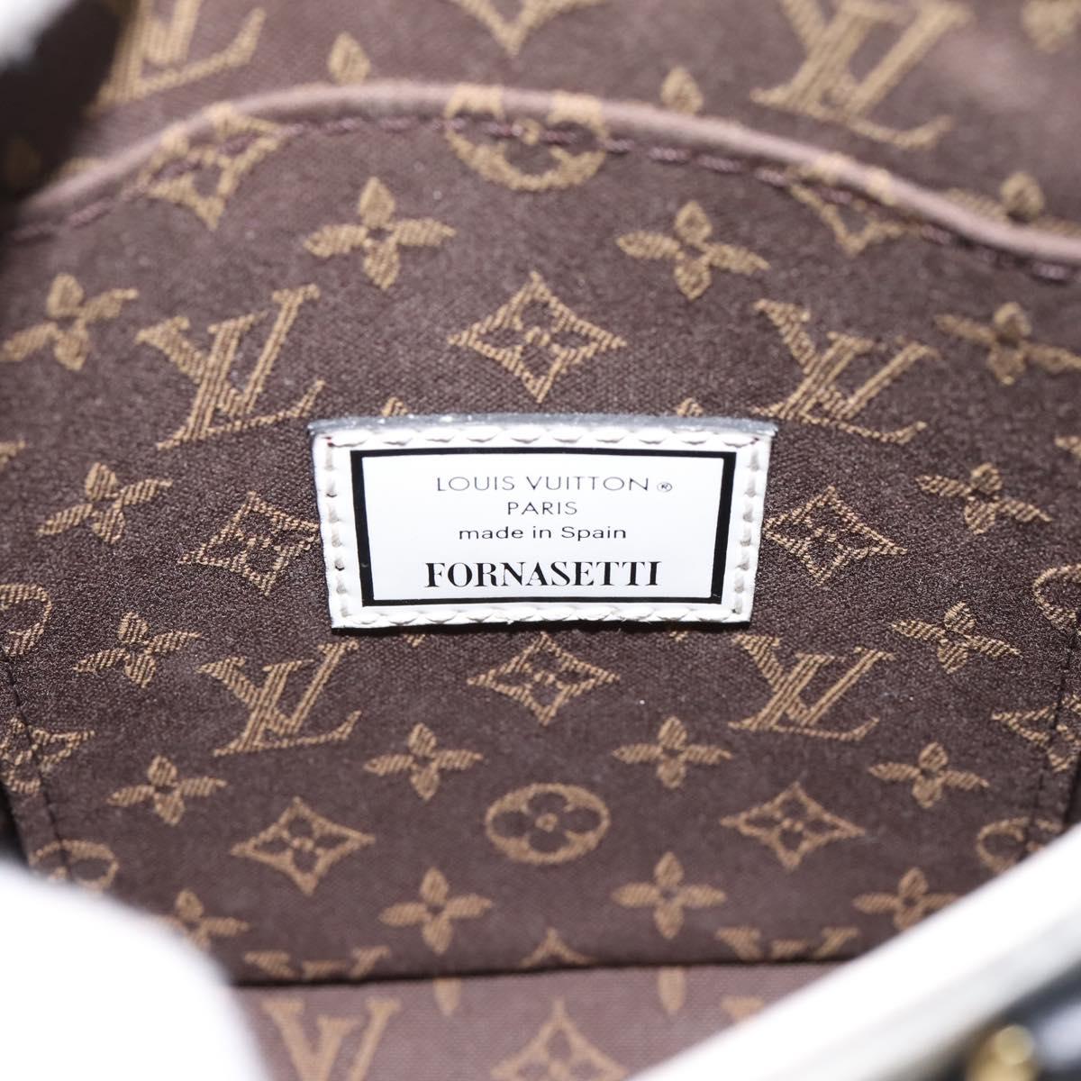 LOUIS VUITTON Monogram Fornasetti Petit Sac Plat Bag M80991 LV Auth 202068SAM