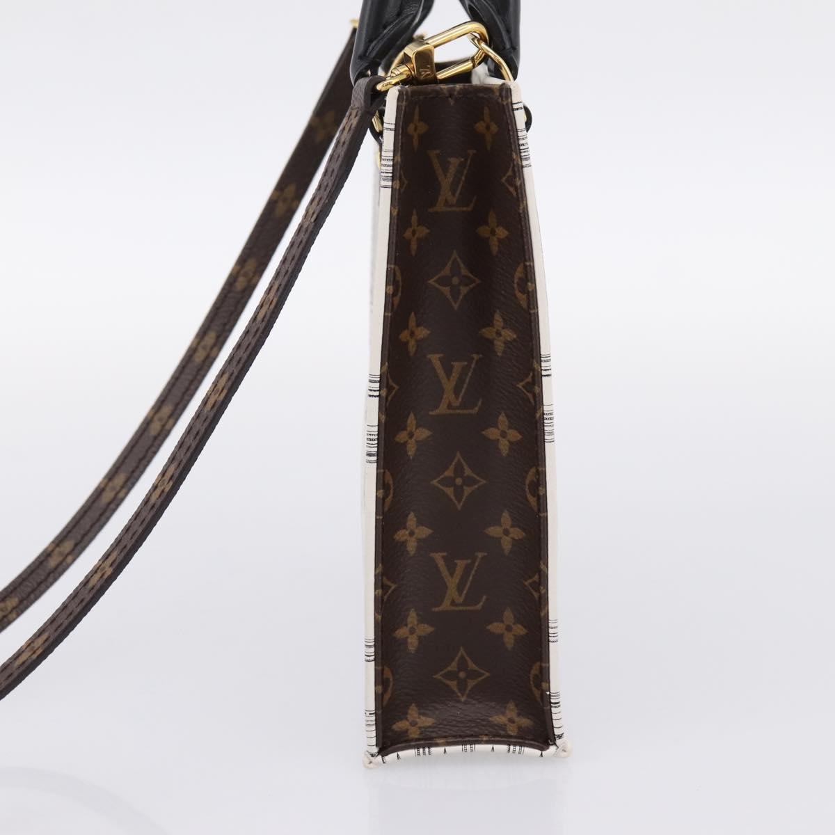LOUIS VUITTON Monogram Fornasetti Petit Sac Plat Bag M80991 LV Auth 202068SAM
