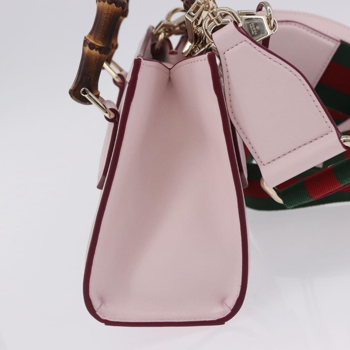 GUCCI Yuko Higuchi Bamboo Diana Small Tote Bag 3way Pink 841488 Auth 202070SM