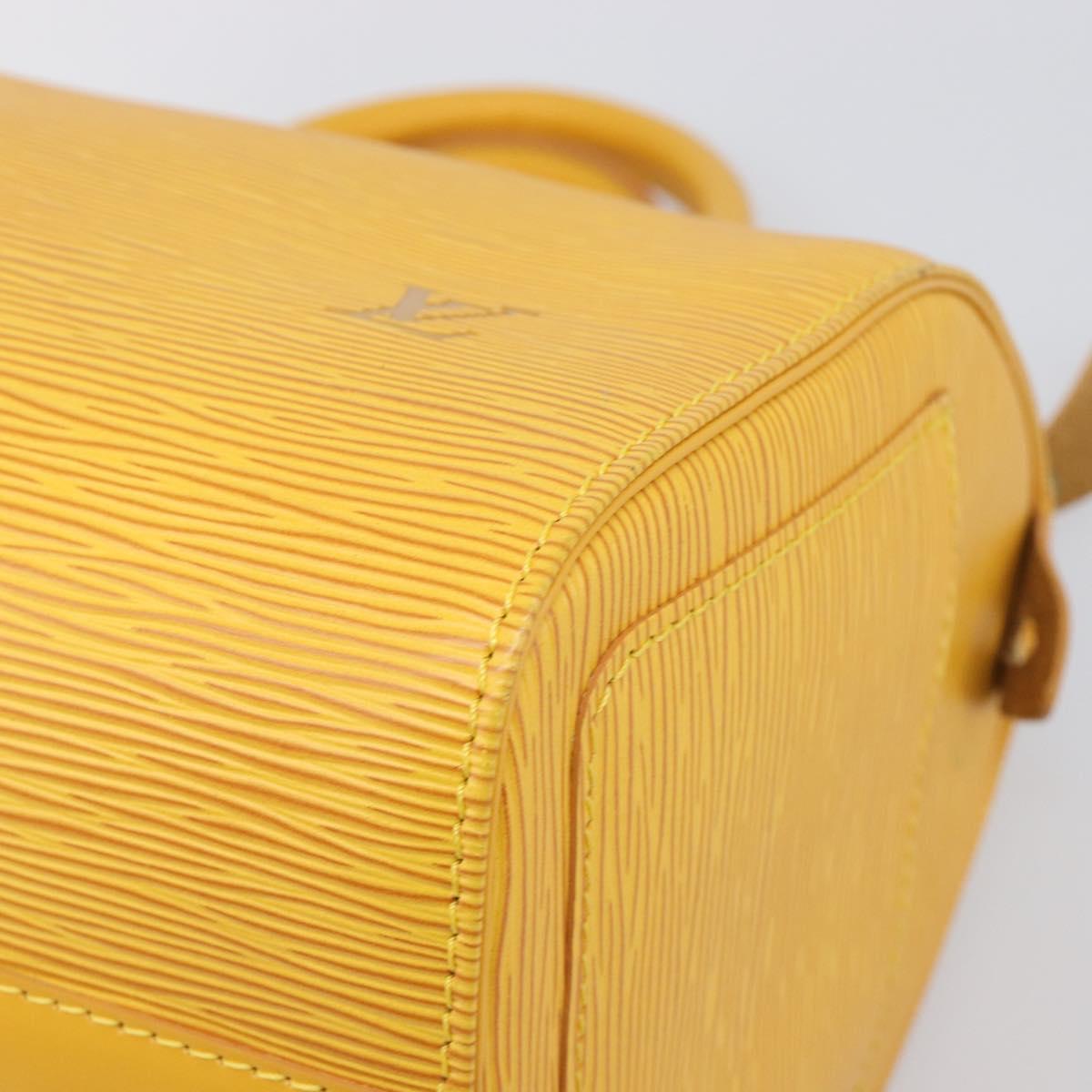 LOUIS VUITTON Epi Speedy 25 Hand Bag Tassili Yellow M43019 LV Auth 202095V