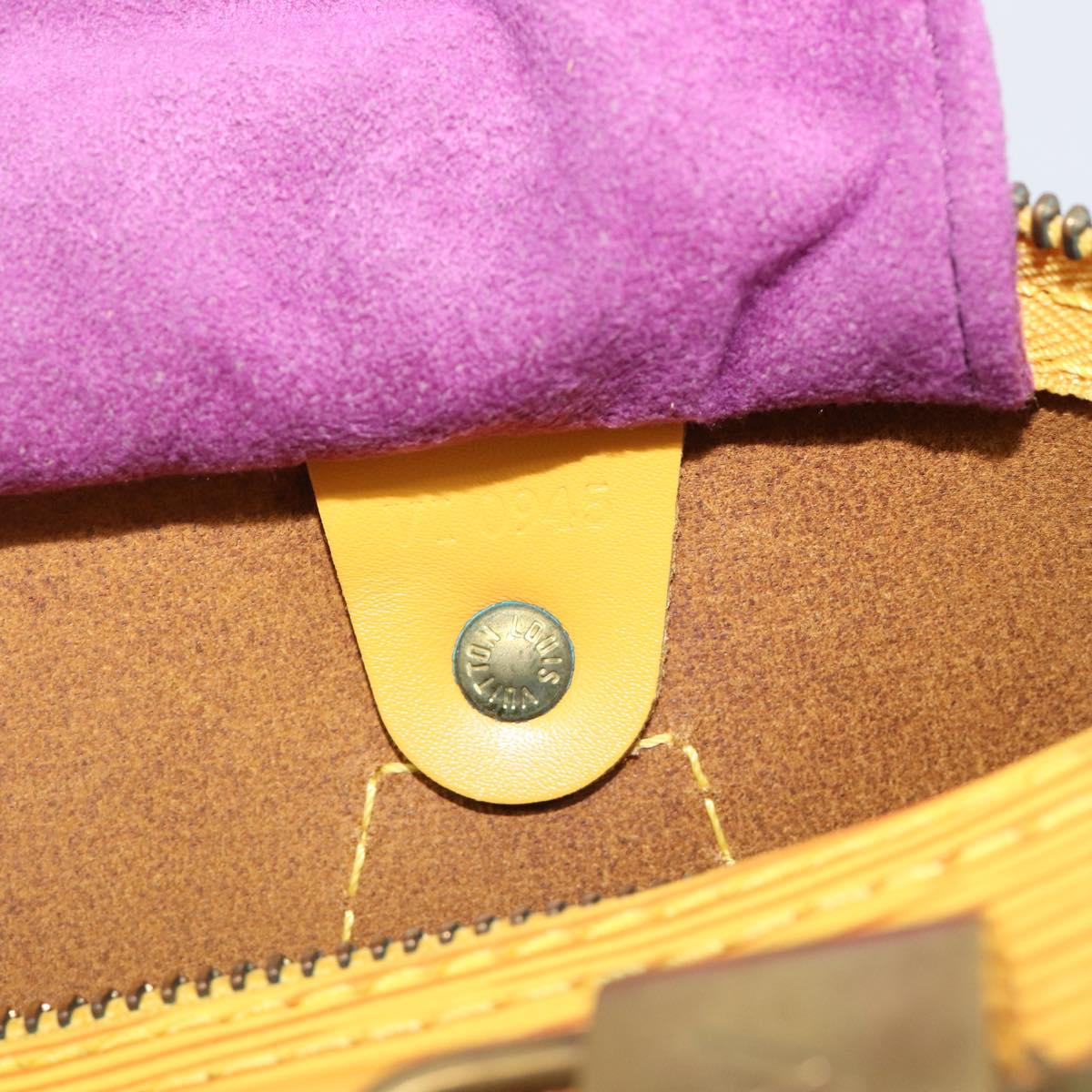 LOUIS VUITTON Epi Speedy 25 Hand Bag Tassili Yellow M43019 LV Auth 202095V