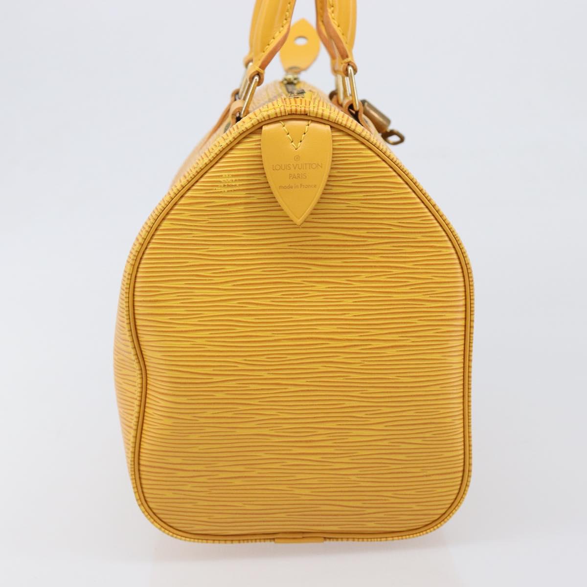 LOUIS VUITTON Epi Speedy 25 Hand Bag Tassili Yellow M43019 LV Auth 202095V