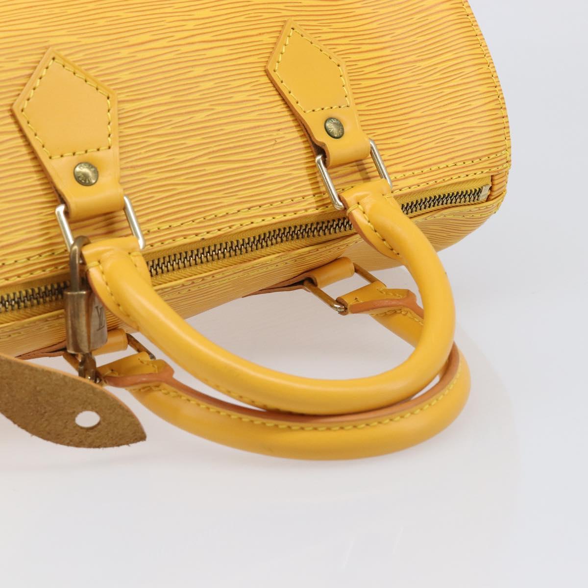 LOUIS VUITTON Epi Speedy 25 Hand Bag Tassili Yellow M43019 LV Auth 202095V