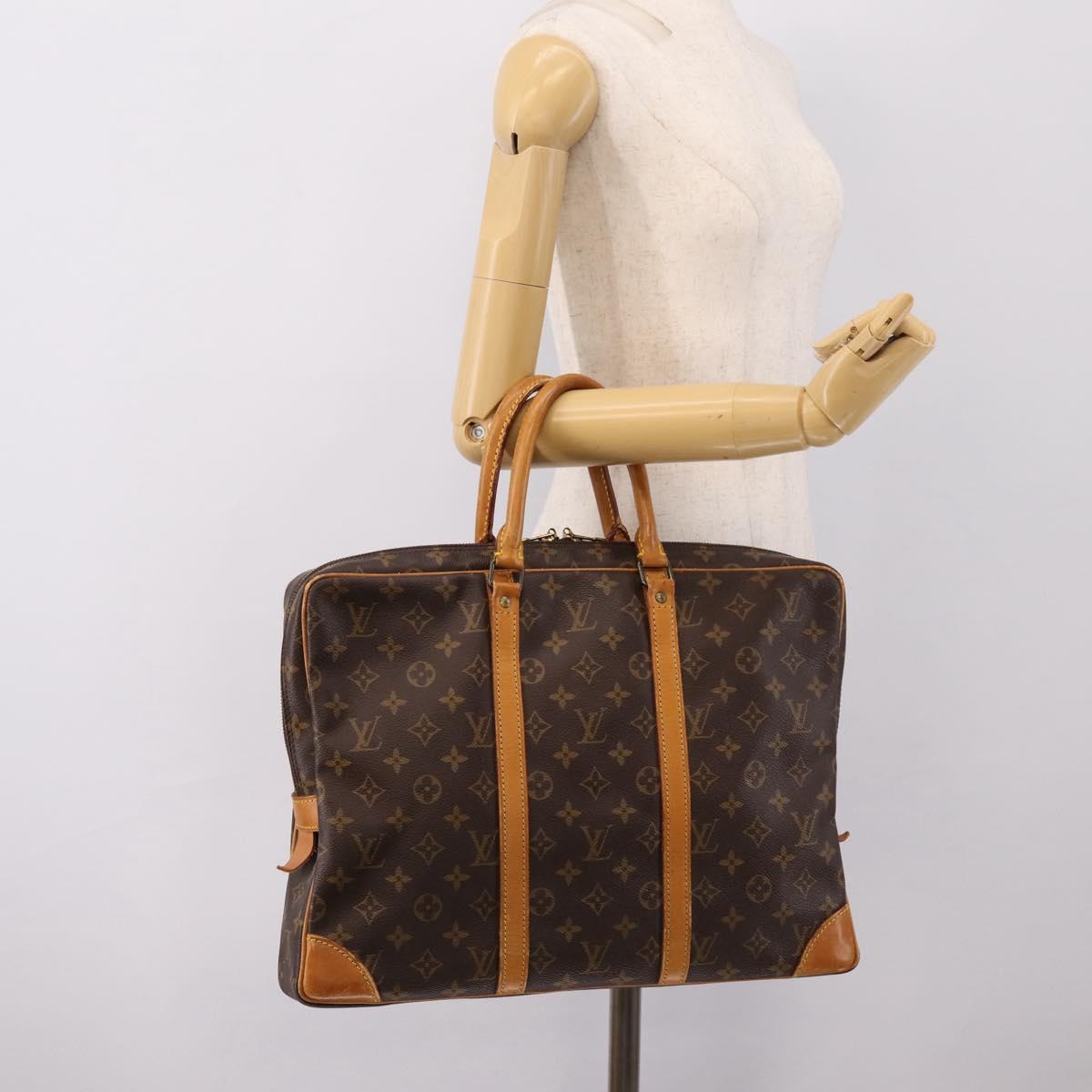 LOUIS VUITTON Monogram Porte Documents Voyage Business Bag M53361 LV Auth 202096