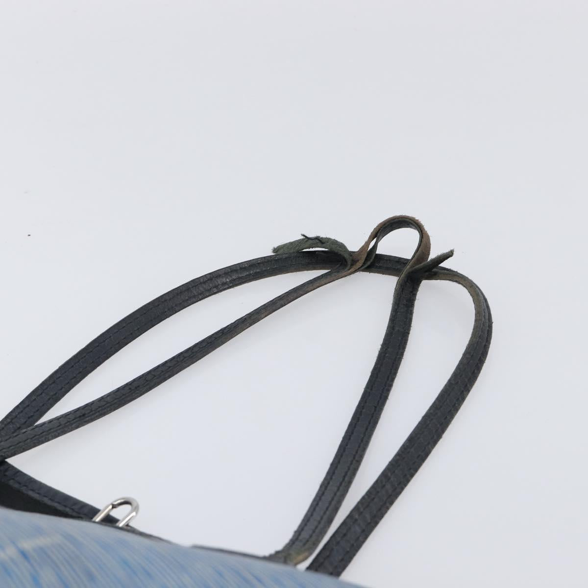 LOUIS VUITTON Epi Denim Neverfull MM Tote Bag Blue M51053 LV Auth 202097