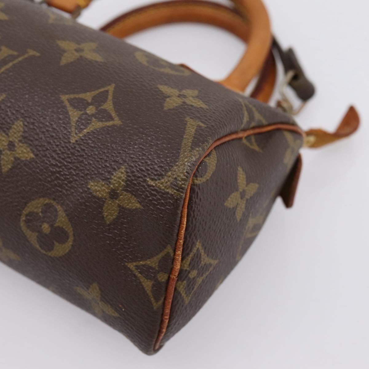 LOUIS VUITTON Monogram Mini Speedy Hand Bag M41534 LV Auth 202102