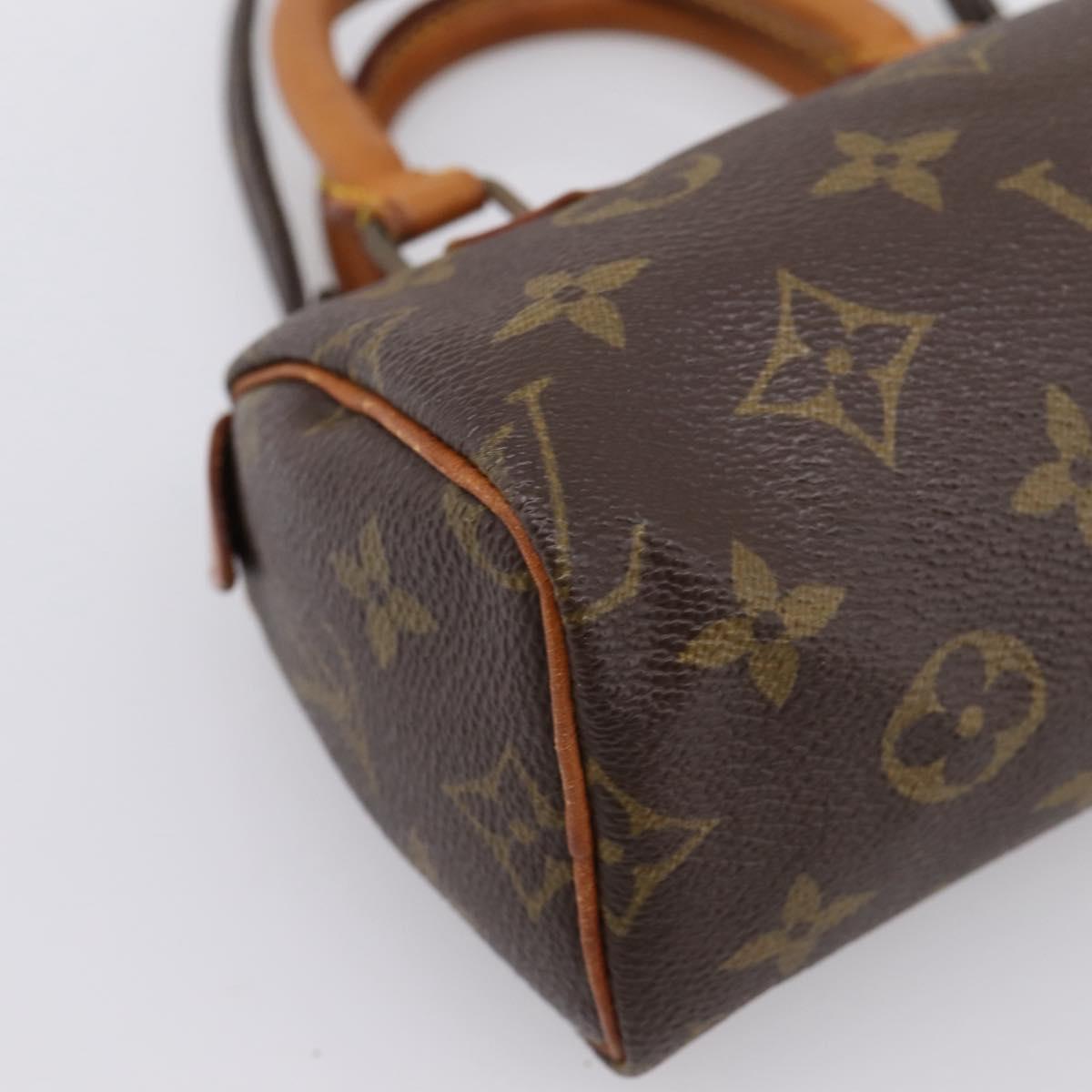 LOUIS VUITTON Monogram Mini Speedy Hand Bag M41534 LV Auth 202102