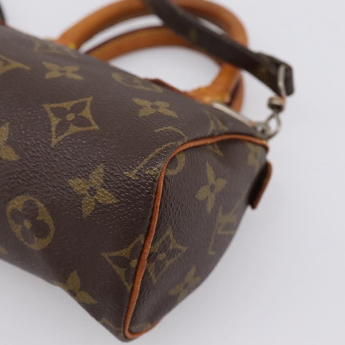 LOUIS VUITTON Monogram Mini Speedy Hand Bag M41534 LV Auth 202102