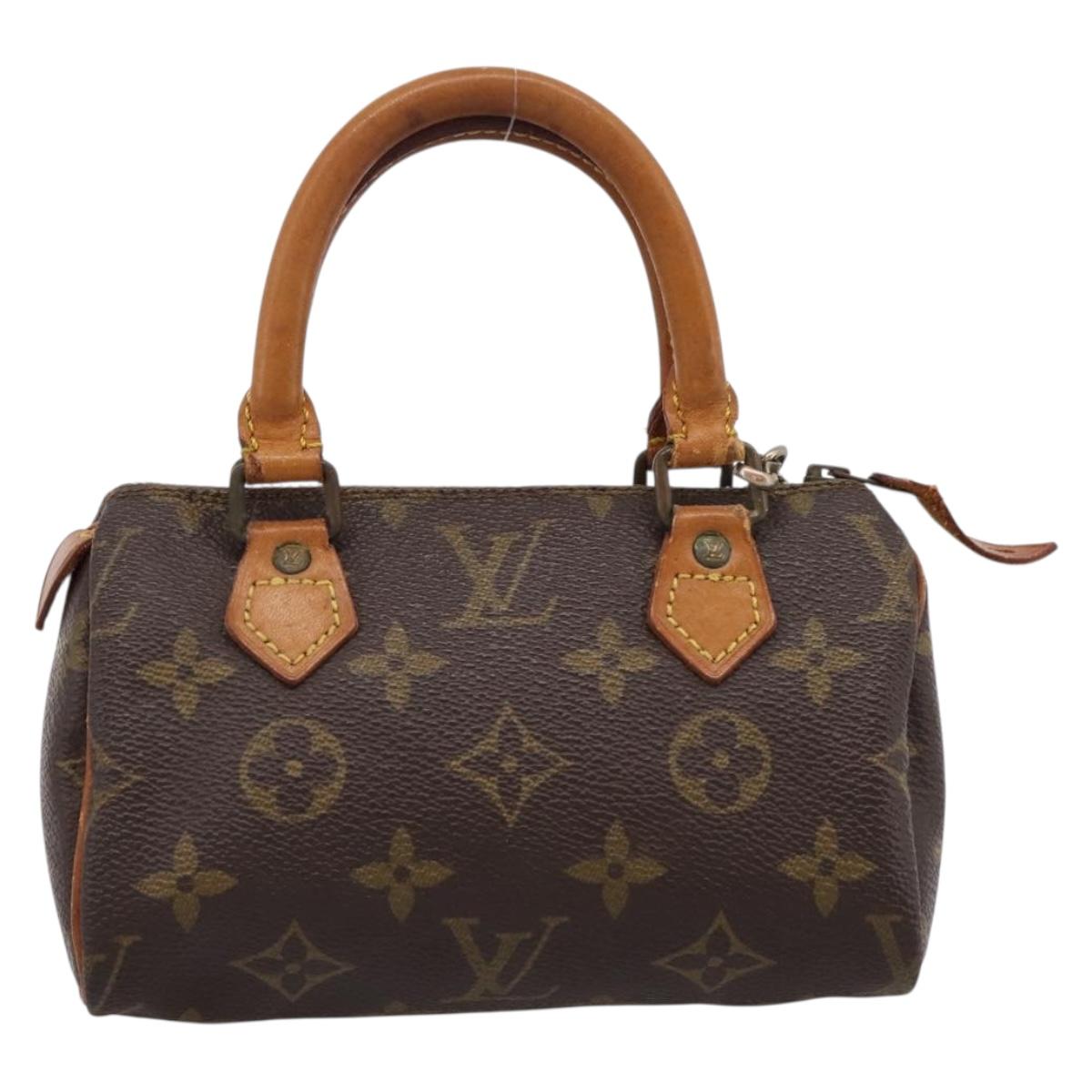 LOUIS VUITTON Monogram Mini Speedy Hand Bag M41534 LV Auth 202102