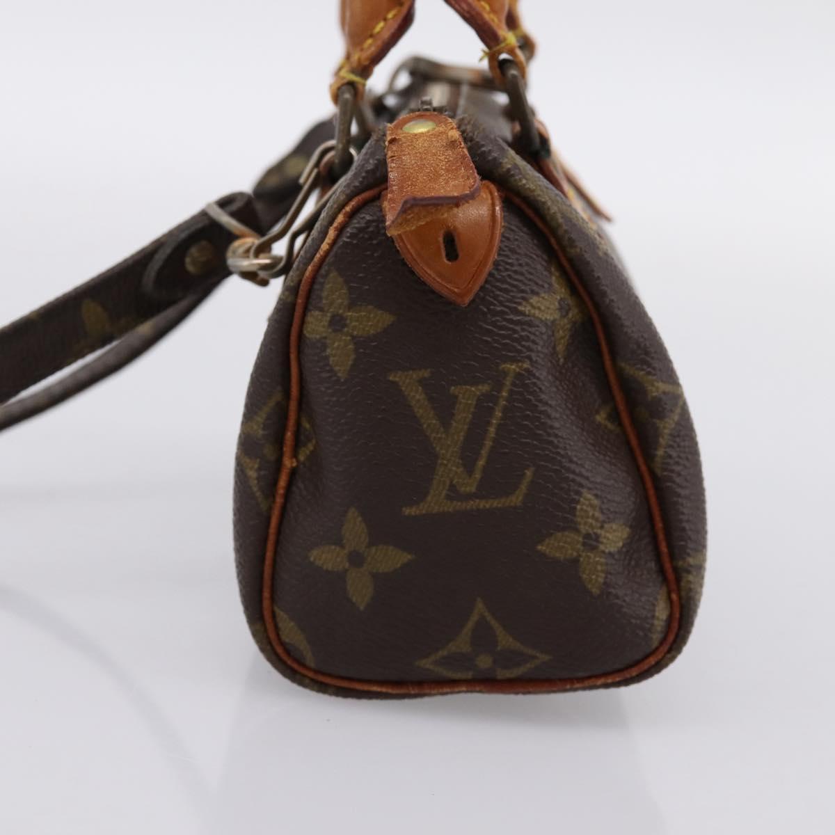 LOUIS VUITTON Monogram Mini Speedy Hand Bag M41534 LV Auth 202102