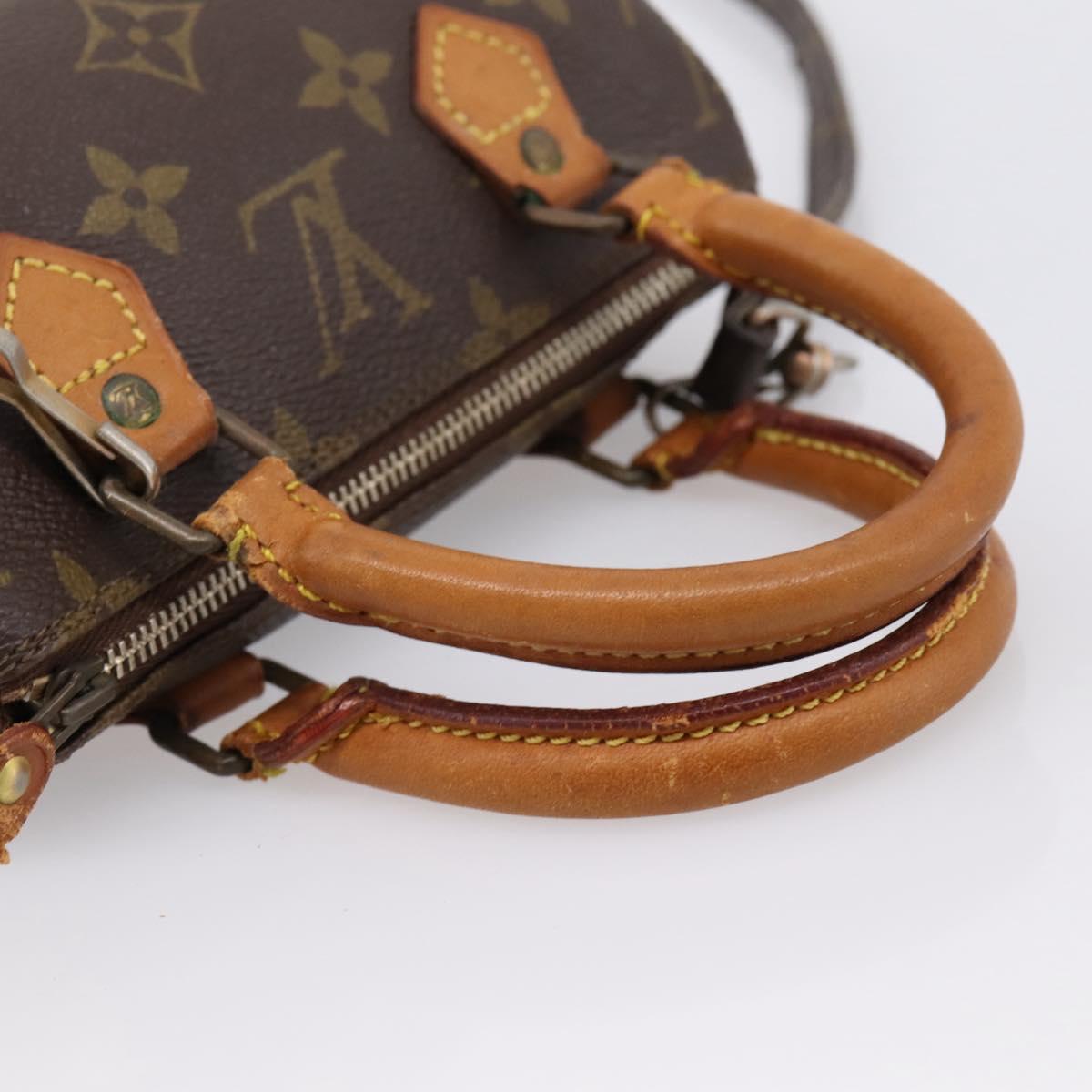 LOUIS VUITTON Monogram Mini Speedy Hand Bag M41534 LV Auth 202102