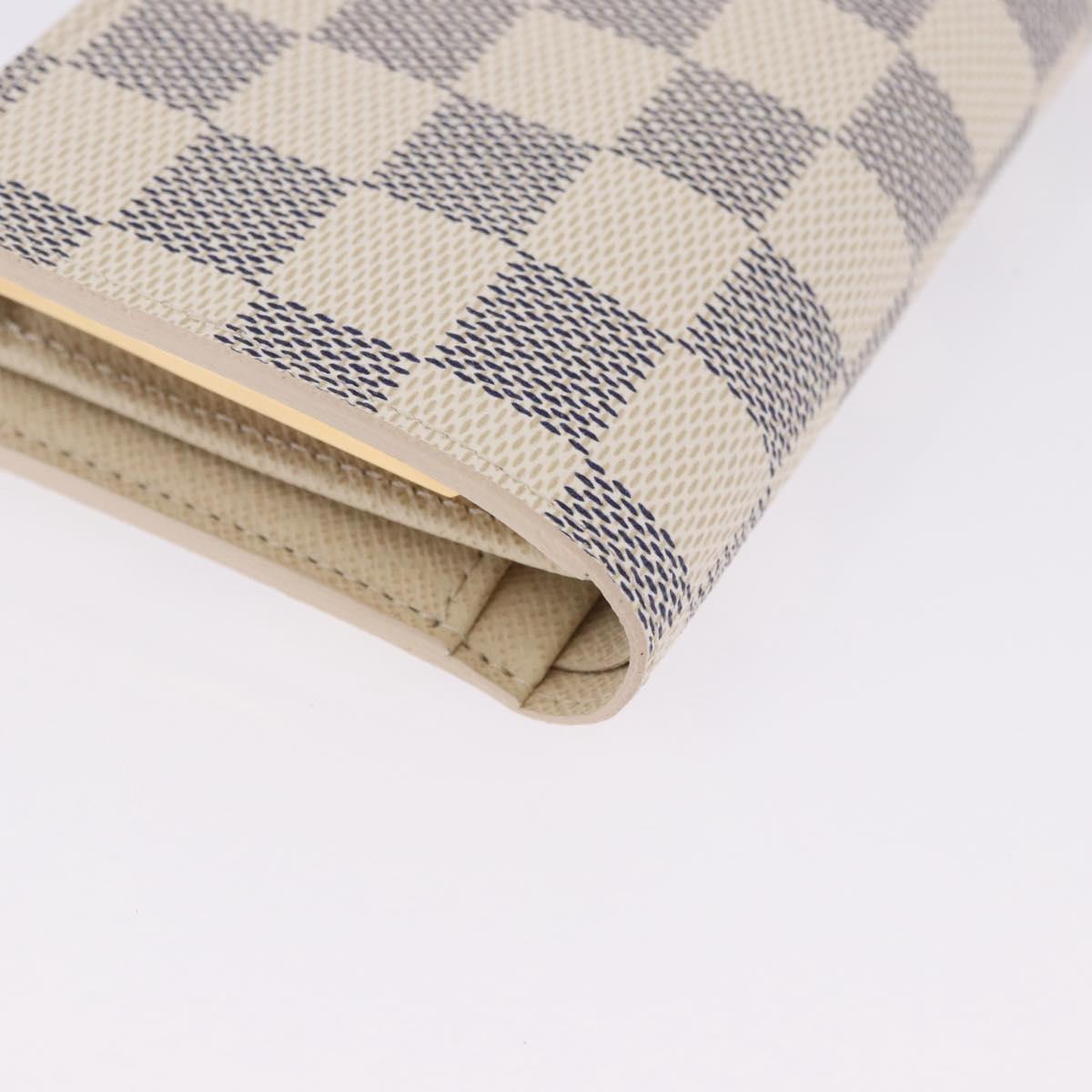LOUIS VUITTON Damier Azur Portefeuille Viennois Wallet N61676 LV Auth 202105V