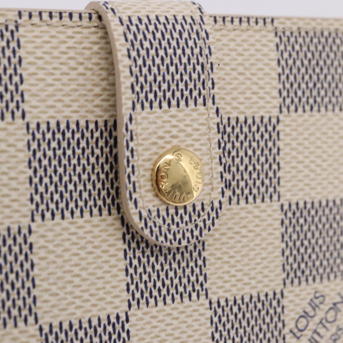 LOUIS VUITTON Damier Azur Portefeuille Viennois Wallet N61676 LV Auth 202105V
