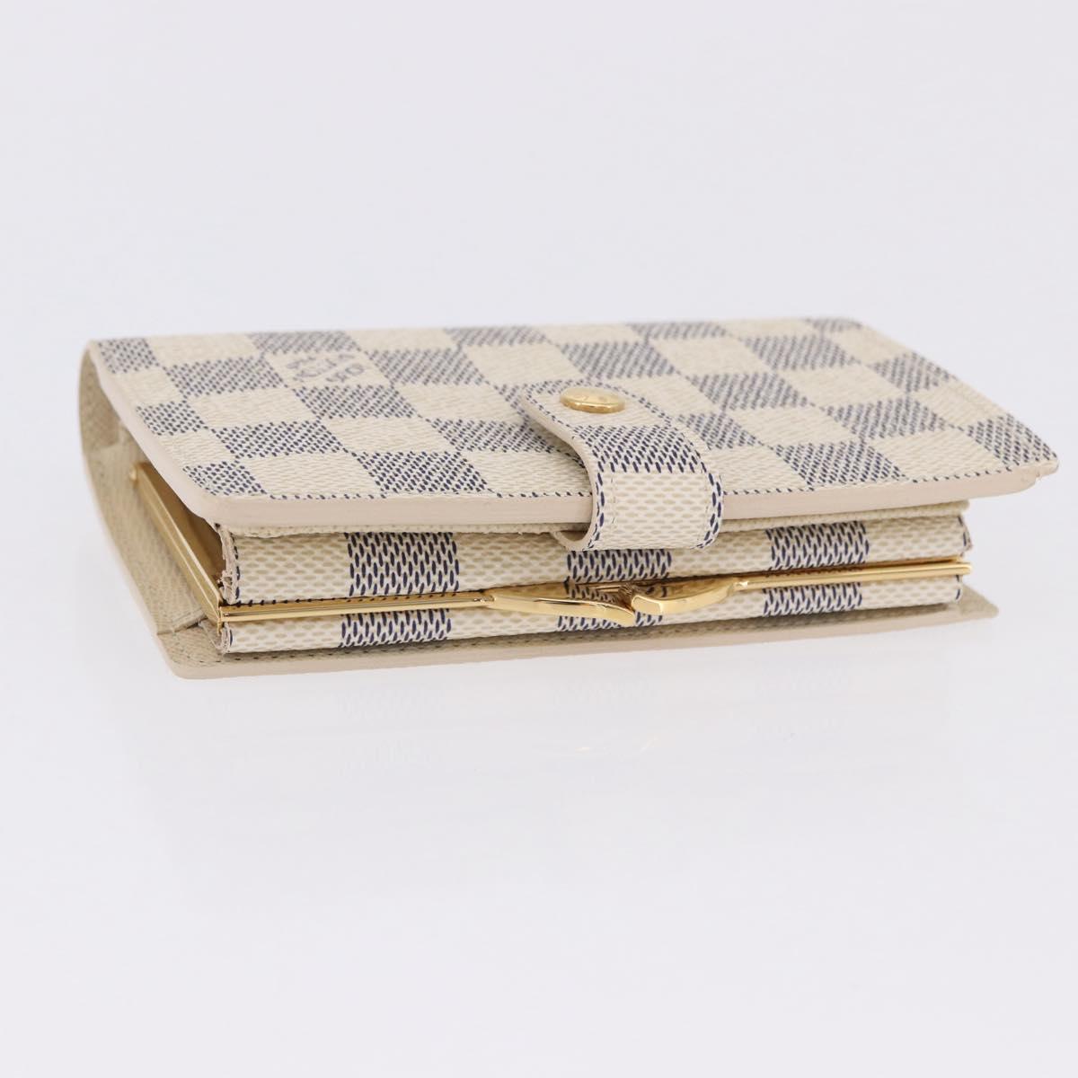 LOUIS VUITTON Damier Azur Portefeuille Viennois Wallet N61676 LV Auth 202105V