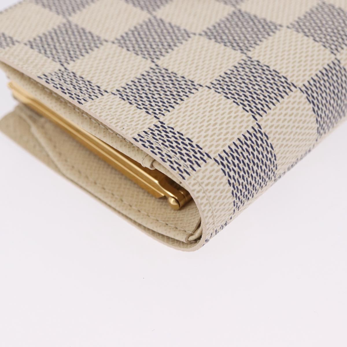 LOUIS VUITTON Damier Azur Portefeuille Viennois Wallet N61676 LV Auth 202105V