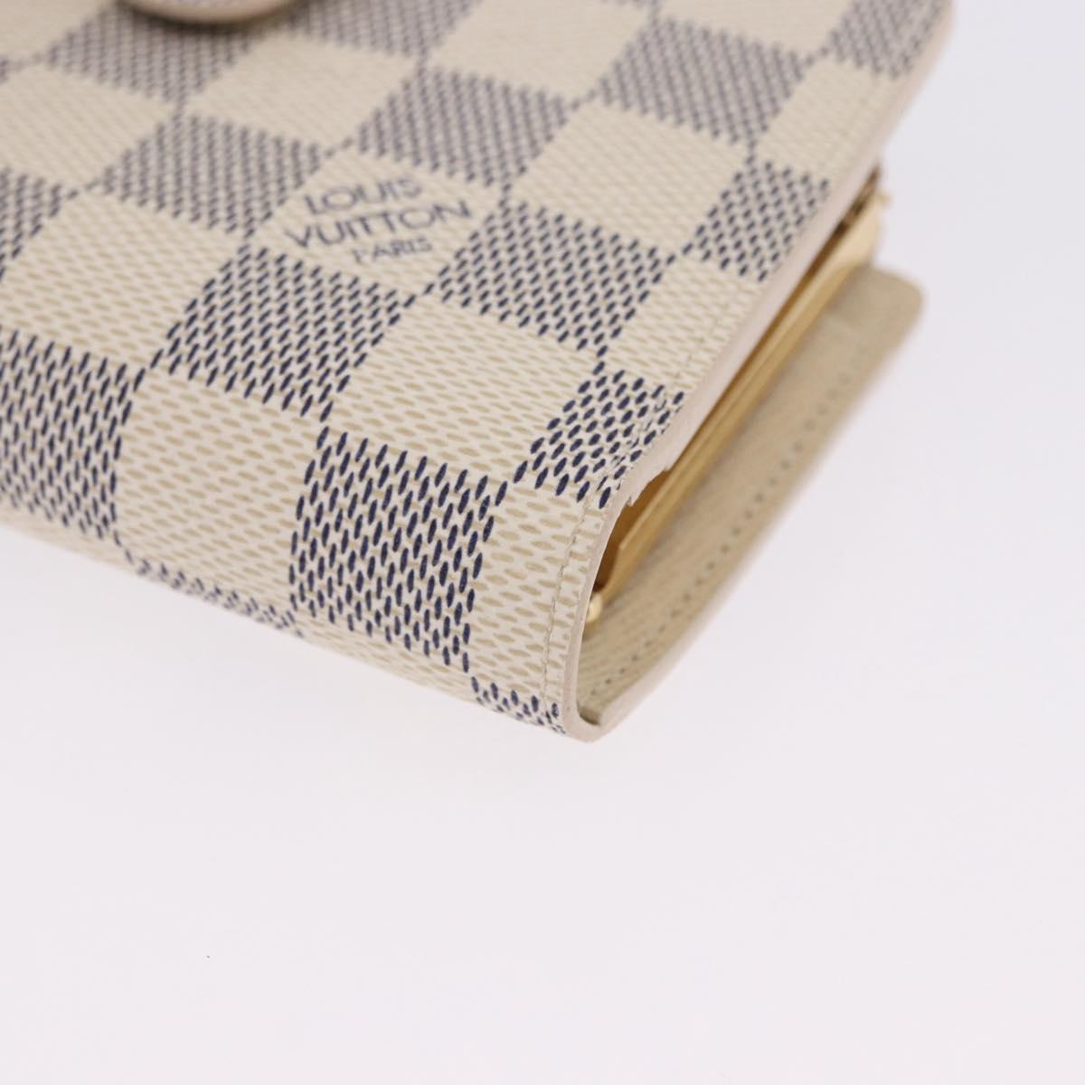 LOUIS VUITTON Damier Azur Portefeuille Viennois Wallet N61676 LV Auth 202105V
