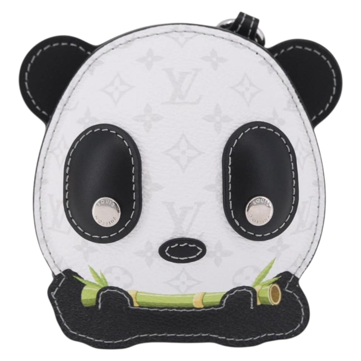 LOUIS VUITTON Monogram LV Panda Bag Charm White M03397 LV Auth 202108SM