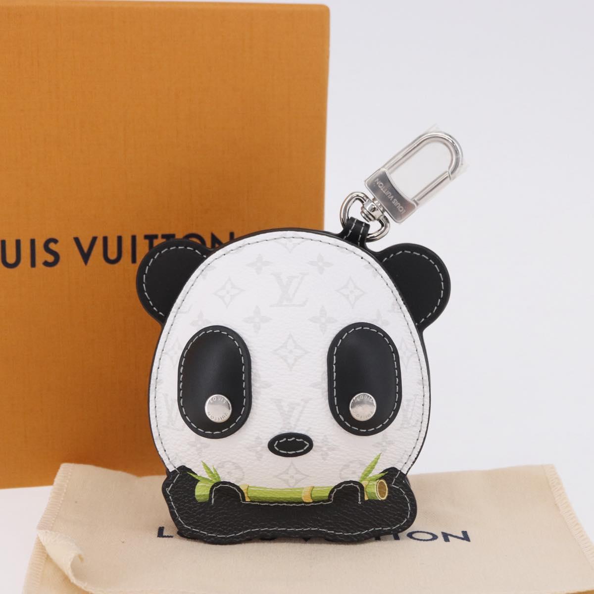 LOUIS VUITTON Monogram LV Panda Bag Charm White M03397 LV Auth 202108SM