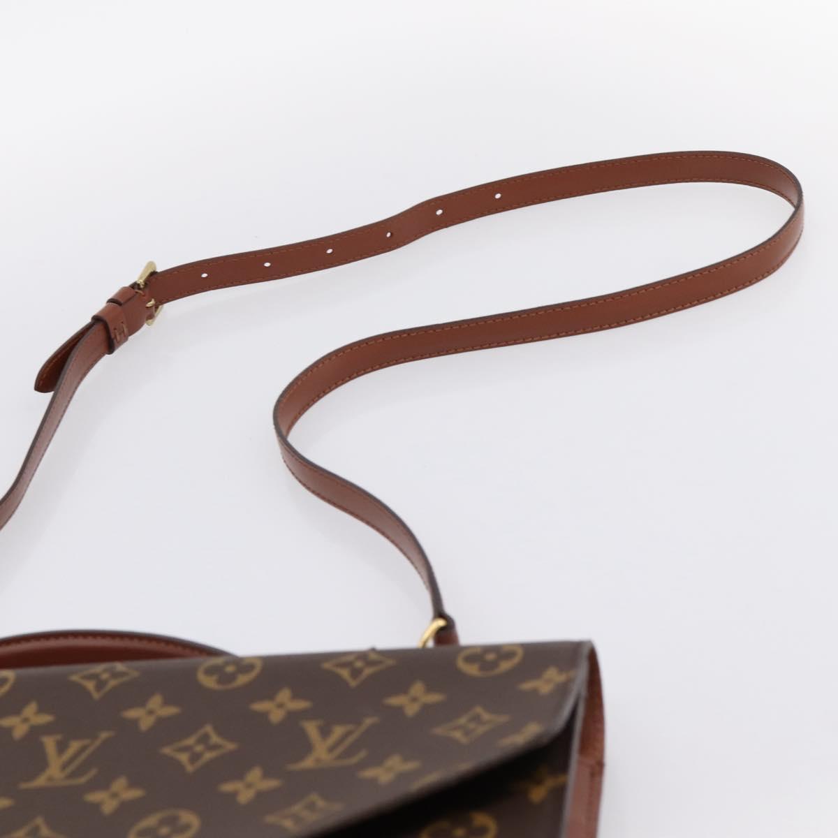 LOUIS VUITTON Monogram Porte Documents Bandouliere Bag M53338 LV Auth 202113A