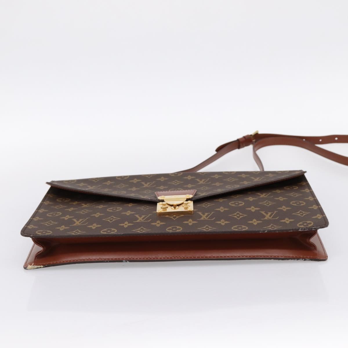 LOUIS VUITTON Monogram Porte Documents Bandouliere Bag M53338 LV Auth 202113A