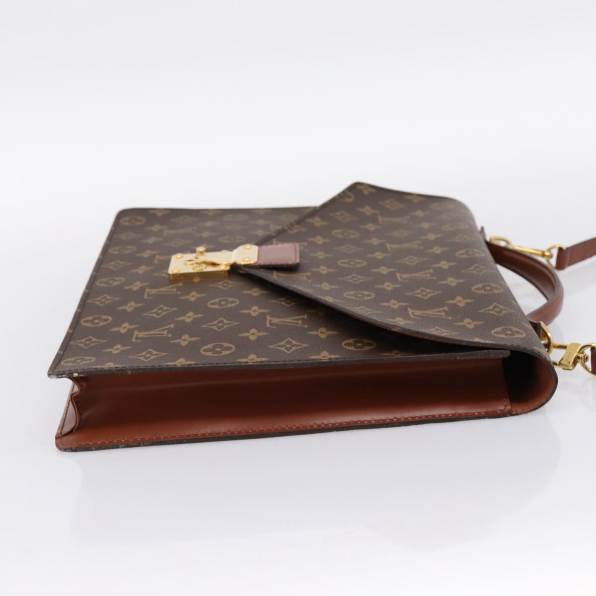 LOUIS VUITTON Monogram Porte Documents Bandouliere Bag M53338 LV Auth 202113A