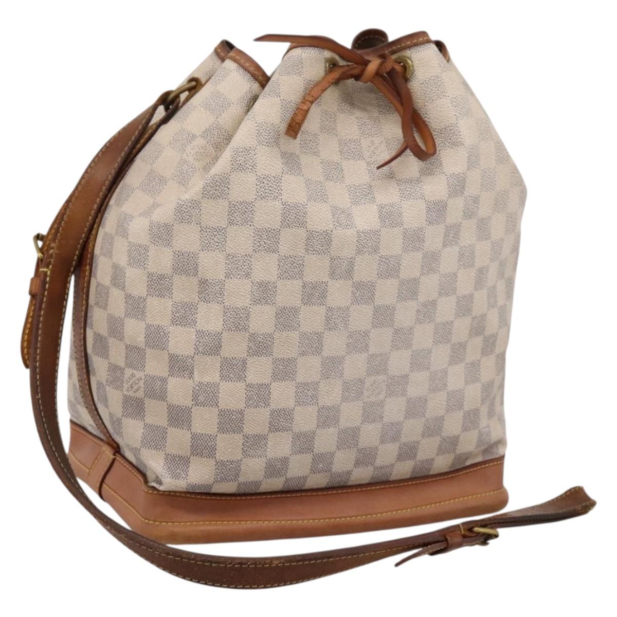 LOUIS VUITTON Damier Azur Noe Shoulder Bag N42222 LV Auth 202115