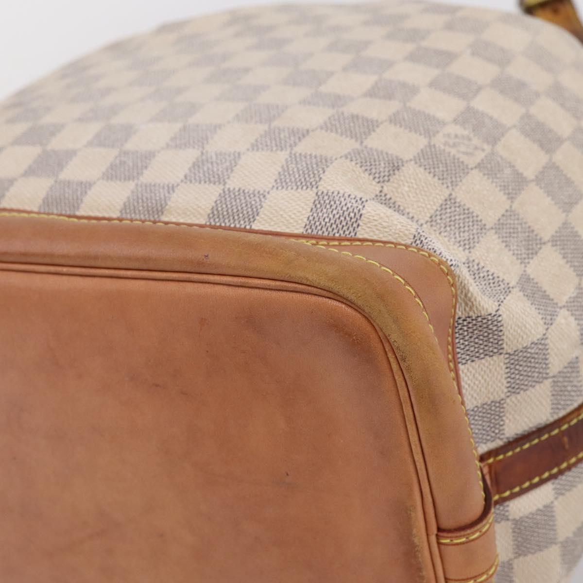 LOUIS VUITTON Damier Azur Noe Shoulder Bag N42222 LV Auth 202115
