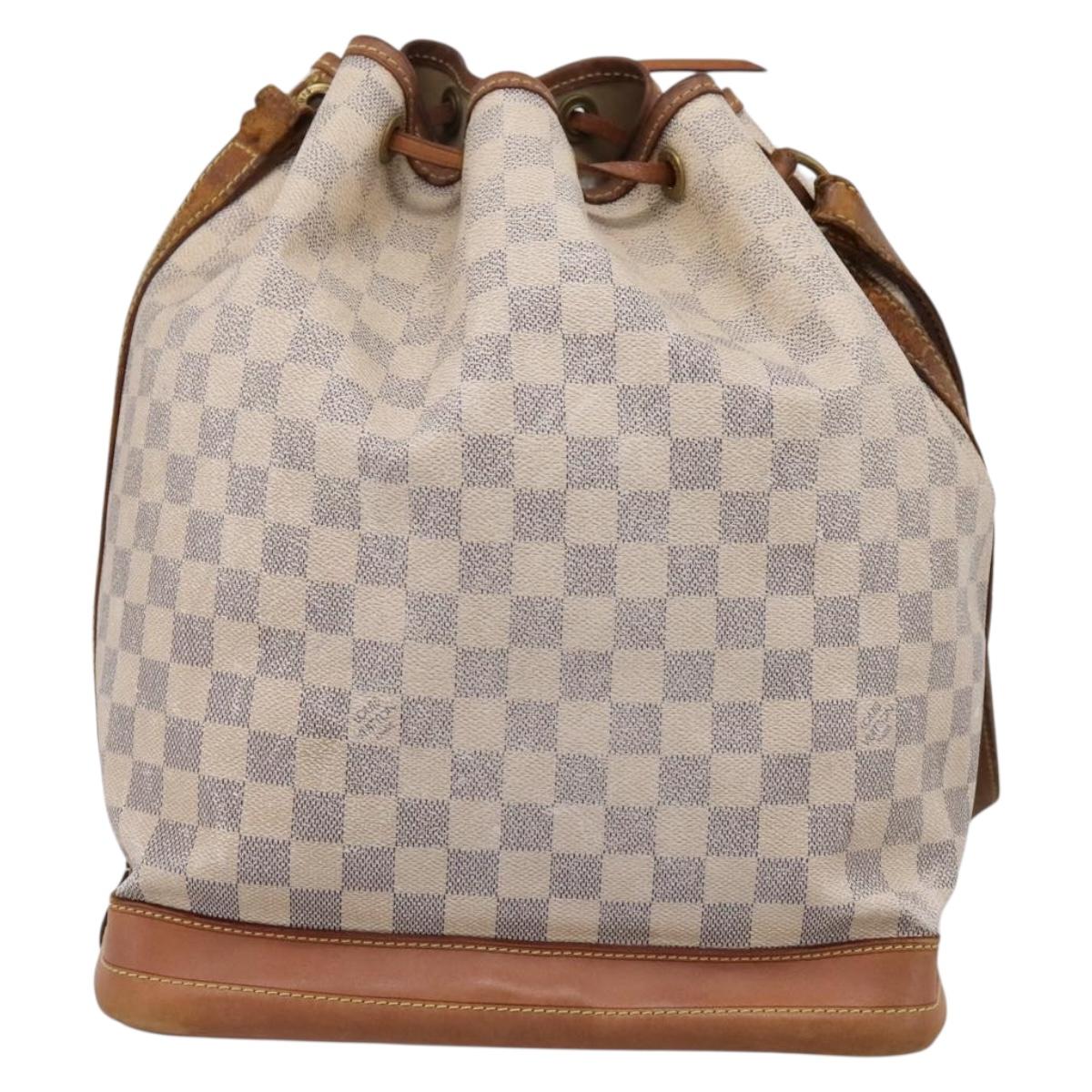 LOUIS VUITTON Damier Azur Noe Shoulder Bag N42222 LV Auth 202115
