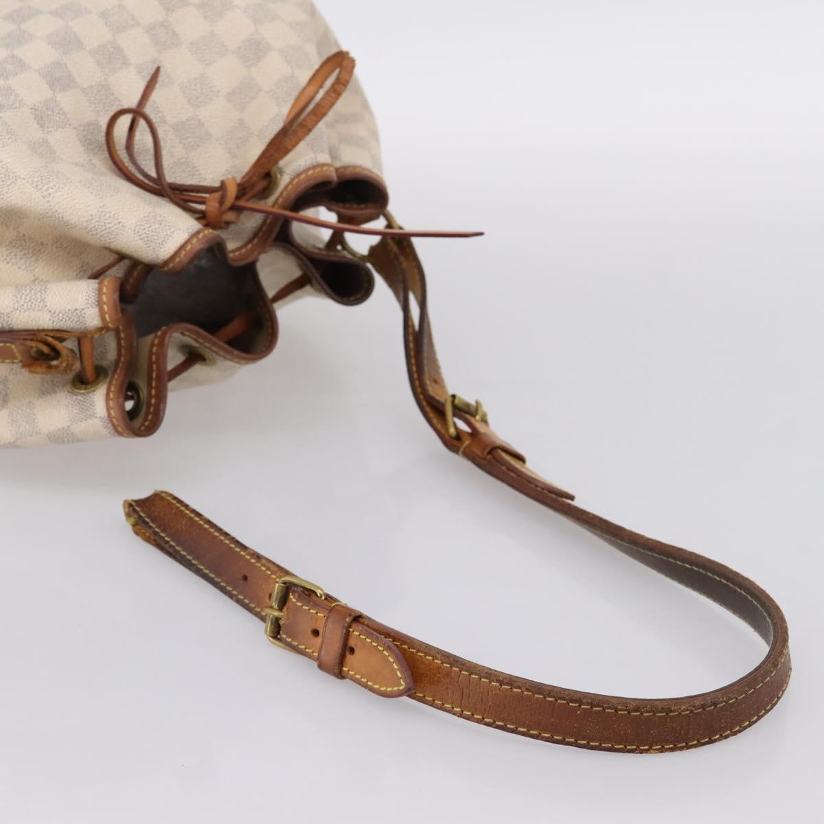 LOUIS VUITTON Damier Azur Noe Shoulder Bag N42222 LV Auth 202115