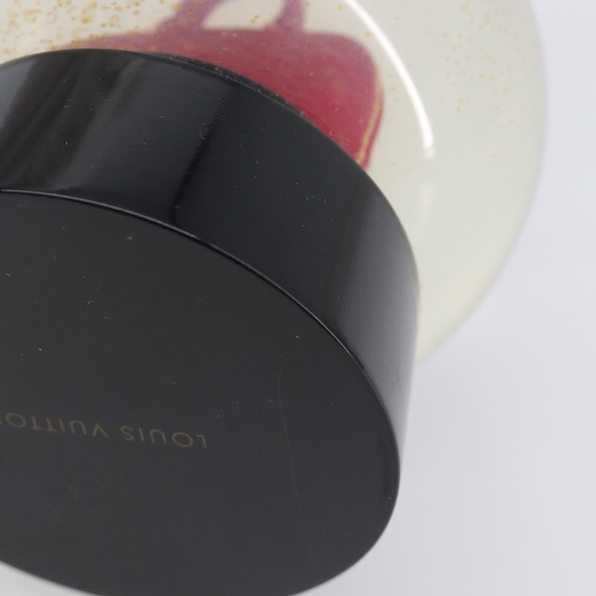 LOUIS VUITTON Alma Snow Globe Glass Red Clear LV Auth 202128