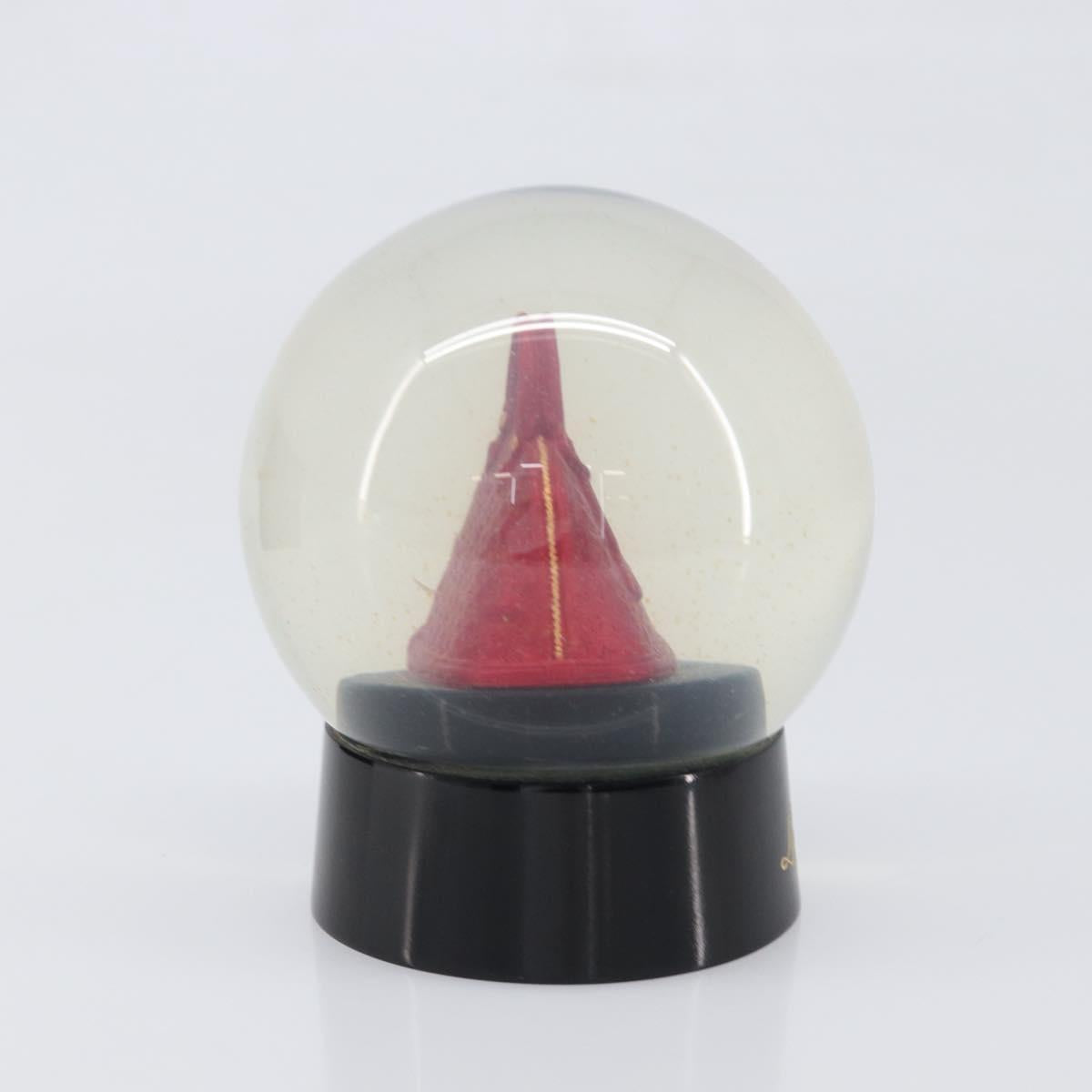 LOUIS VUITTON Alma Snow Globe Glass Red Clear LV Auth 202128