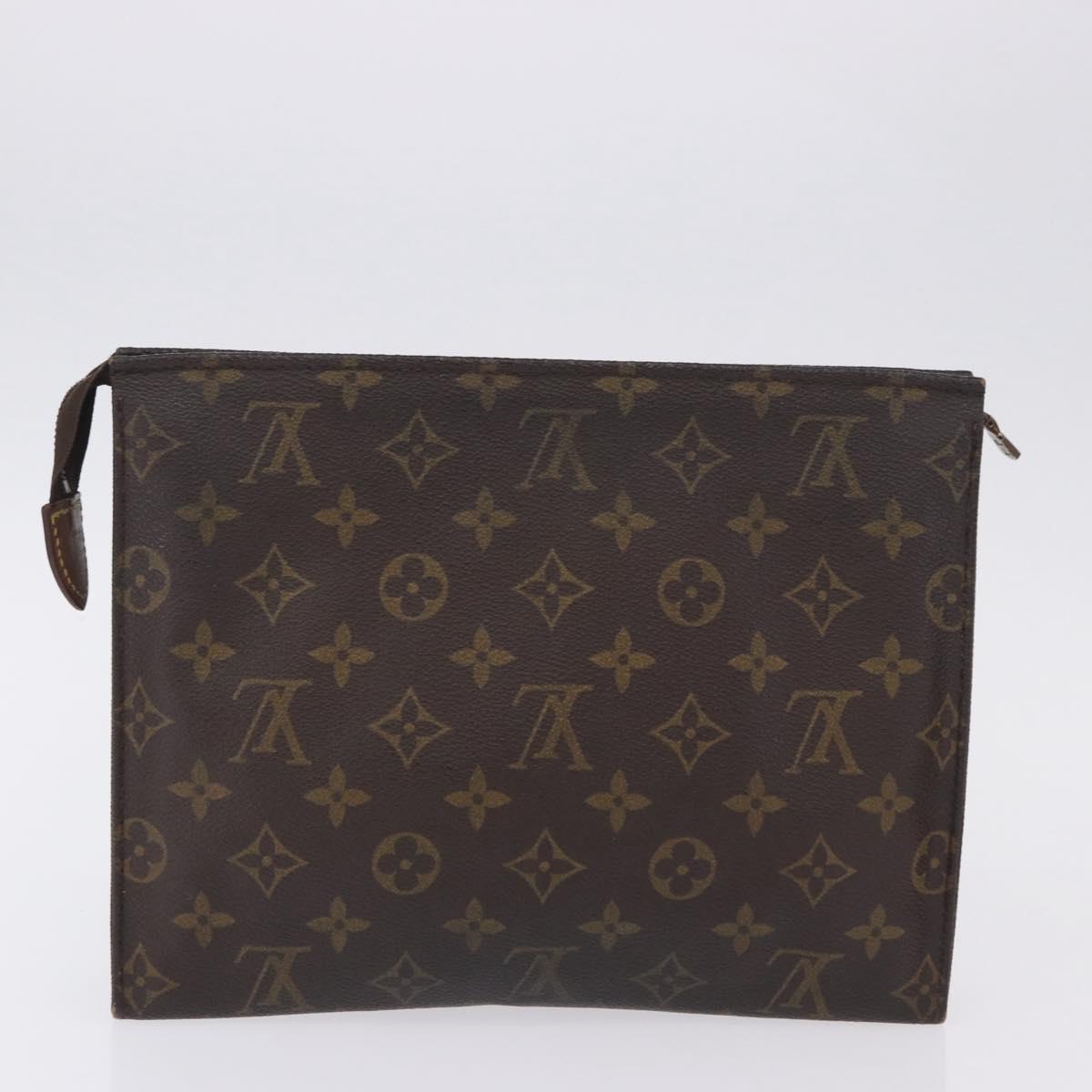 LOUIS VUITTON Monogram Cosmetic Pouch Clutch Bag 3 Set LV Auth 202129