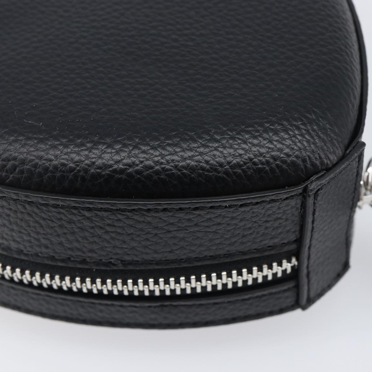 Vivienne Westwood Shoulder Bag Leather Black Silver Auth 202138V