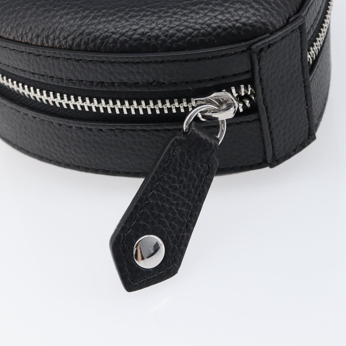 Vivienne Westwood Shoulder Bag Leather Black Silver Auth 202138V