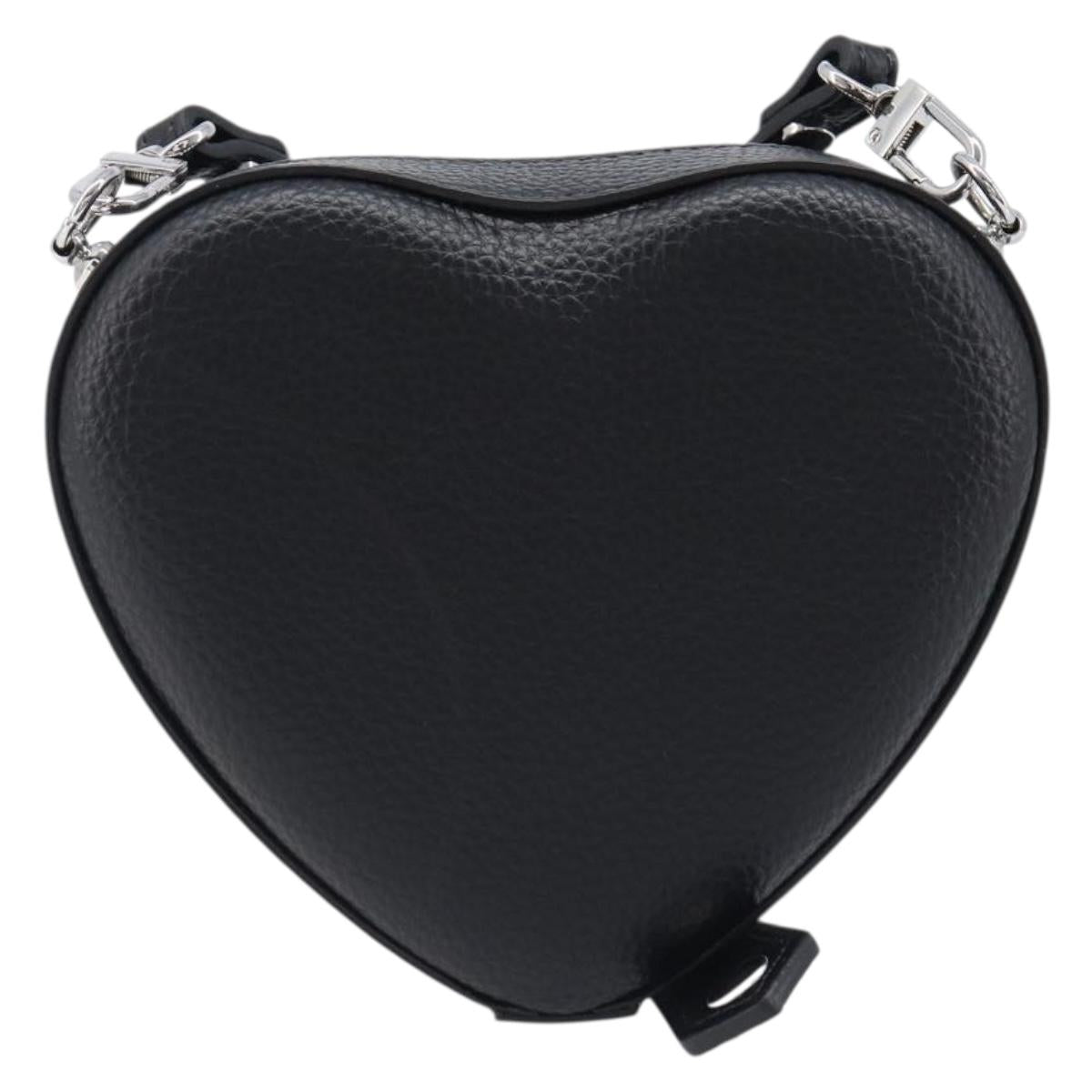 Vivienne Westwood Shoulder Bag Leather Black Silver Auth 202138V