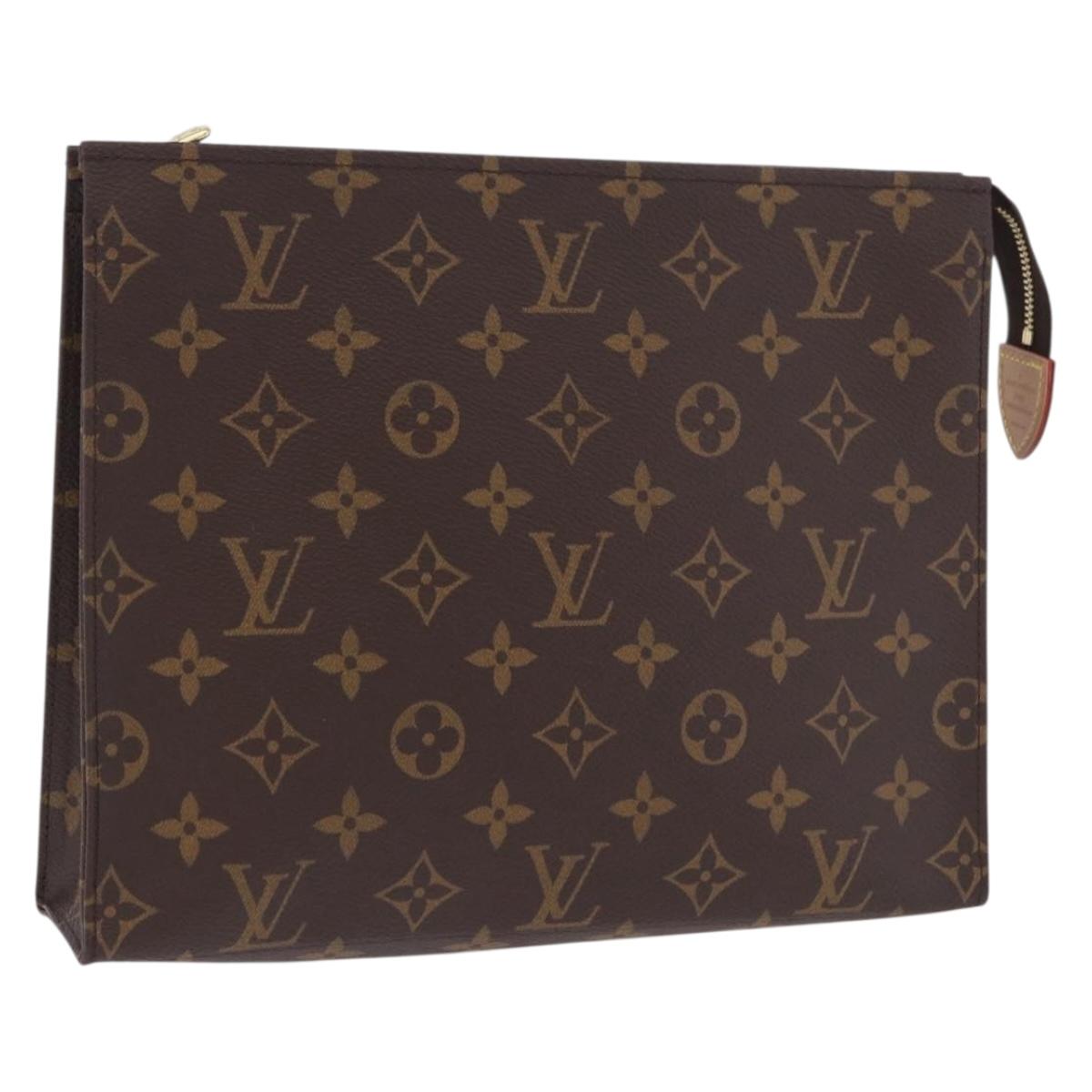 LOUIS VUITTON Monogram Poche Toilette 26 Pouch M47542 LV Auth 202147V