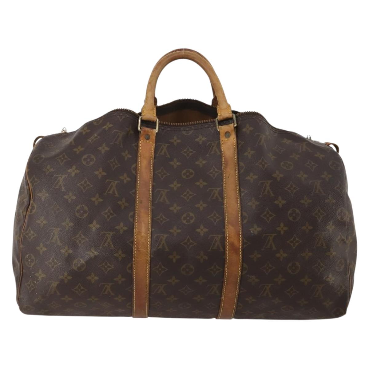LOUIS VUITTON Monogram Keepall 50 Boston Bag M41426 LV Auth 202150