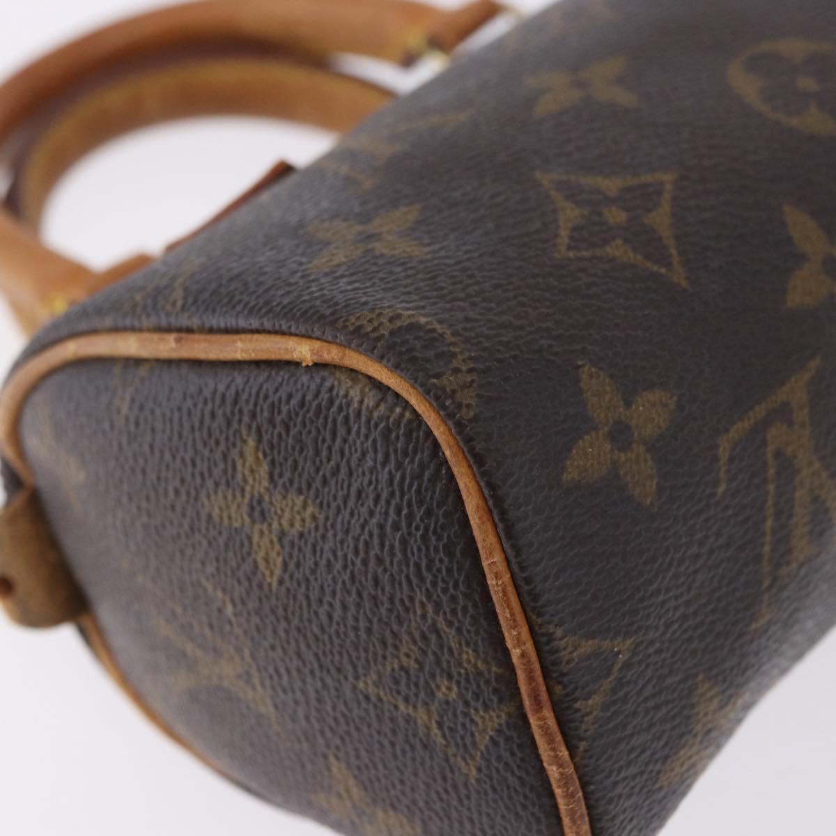 LOUIS VUITTON Monogram Mini Speedy Hand Bag M41534 LV Auth 202151
