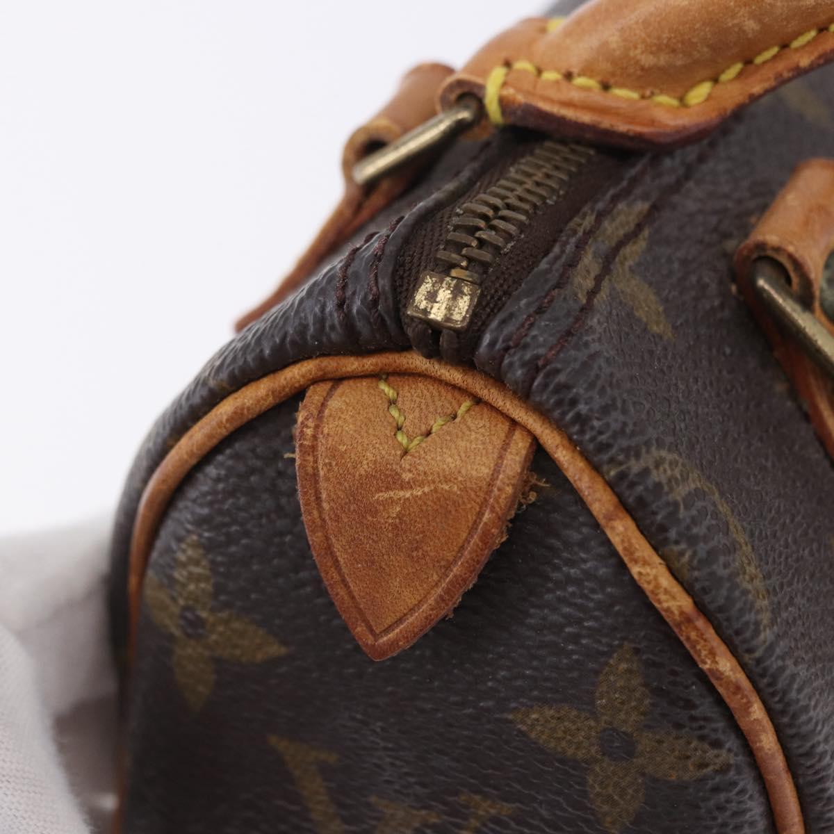 LOUIS VUITTON Monogram Mini Speedy Hand Bag M41534 LV Auth 202151