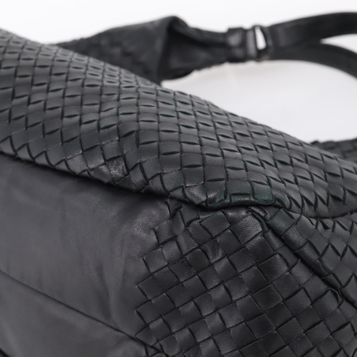 BOTTEGA VENETA INTRECCIATO Tote Bag Leather Black Auth 202154V